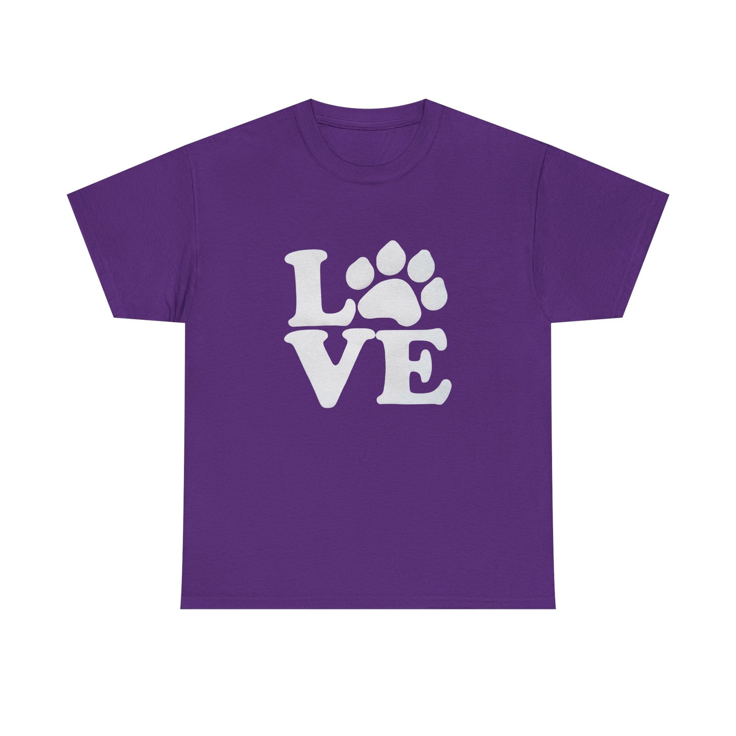 Love Paw Heavy Duty Unisex Tee Sizes Small - 5XL (11 colors)