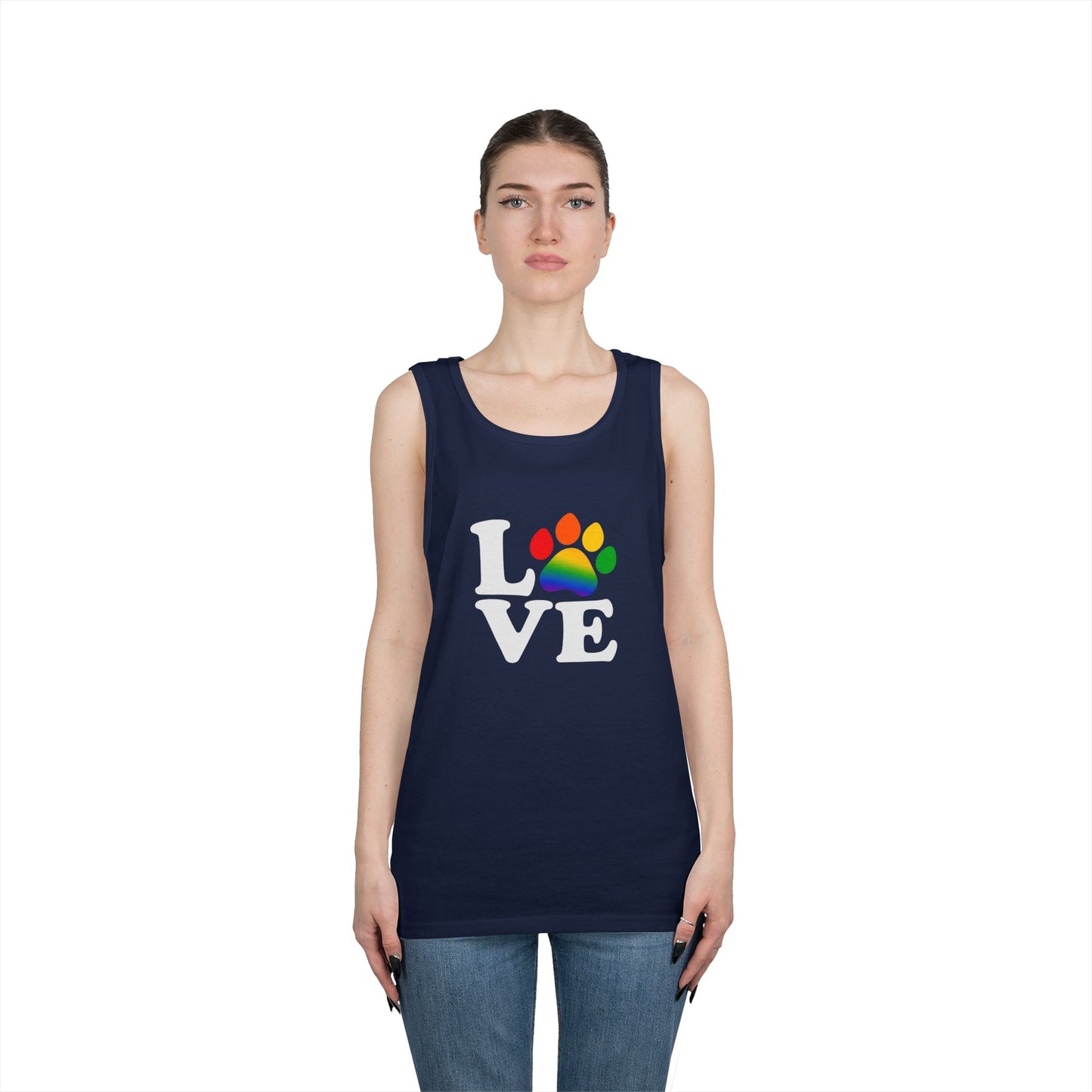 Pride Love is Love Unisex Heavy Cotton Tank Top (6 colors)