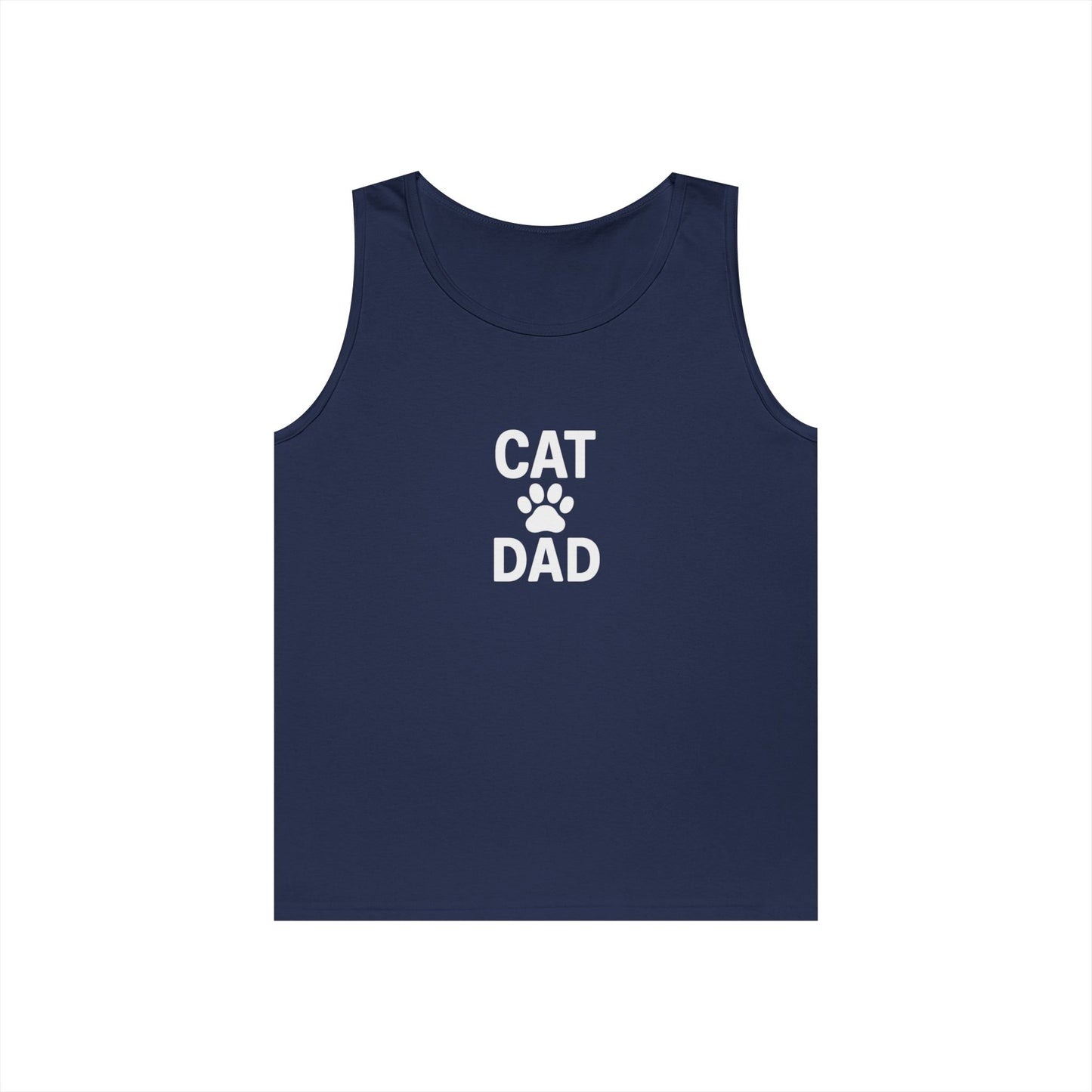 Cat Dad Unisex Heavy Cotton Tank Top