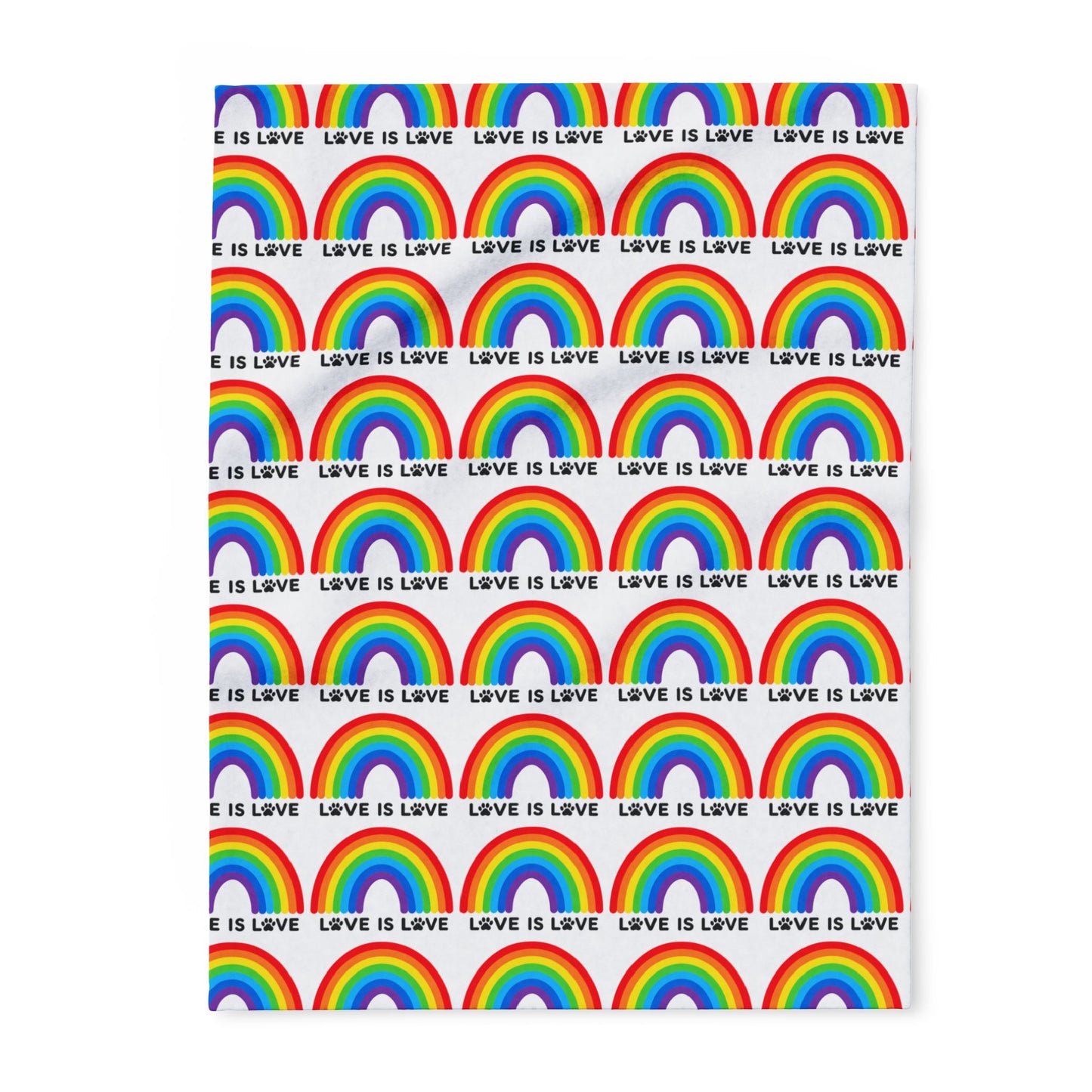 Cozy Pride Love Is Love Arctic Fleece Dog Blanket