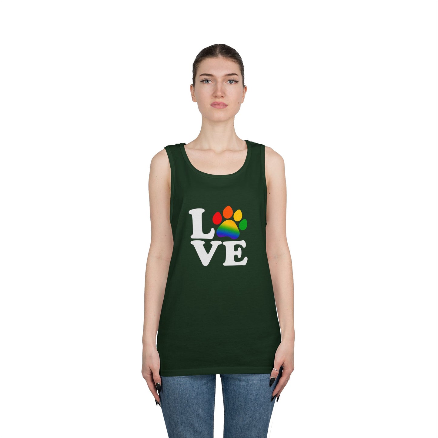 Pride Love is Love Unisex Heavy Cotton Tank Top (6 colors)