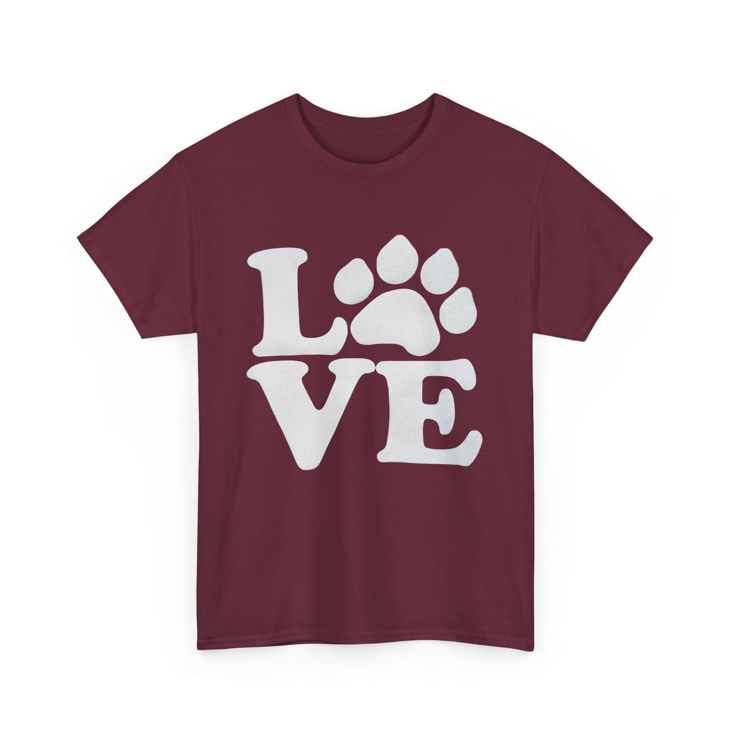 Love Paw Heavy Duty Unisex Tee Sizes Small - 5XL (11 colors)
