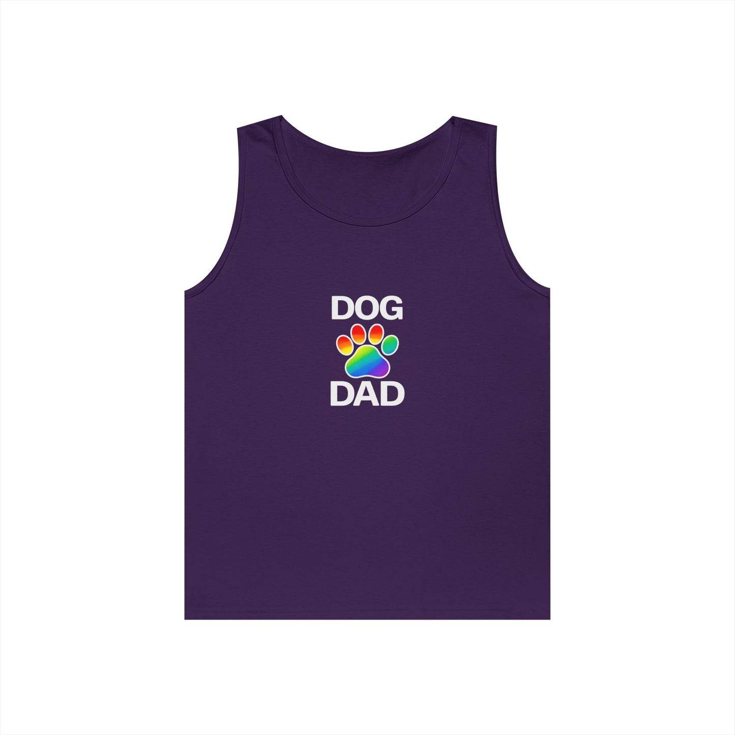 Pride Dog Dad Unisex Heavy Cotton Tank Top (9 Colors)