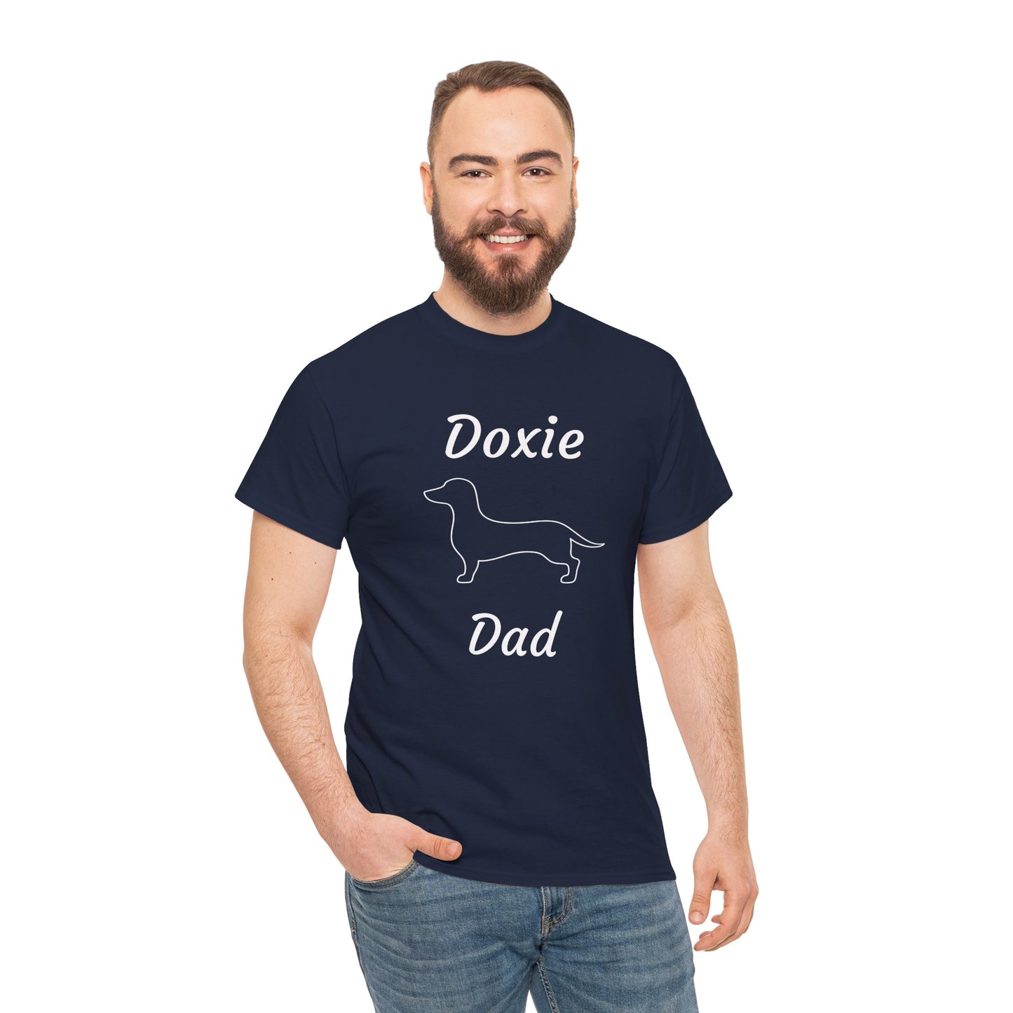 Doxie Dad Heavy Duty Unisex Tee Sizes Small - 5XL (11 colors)