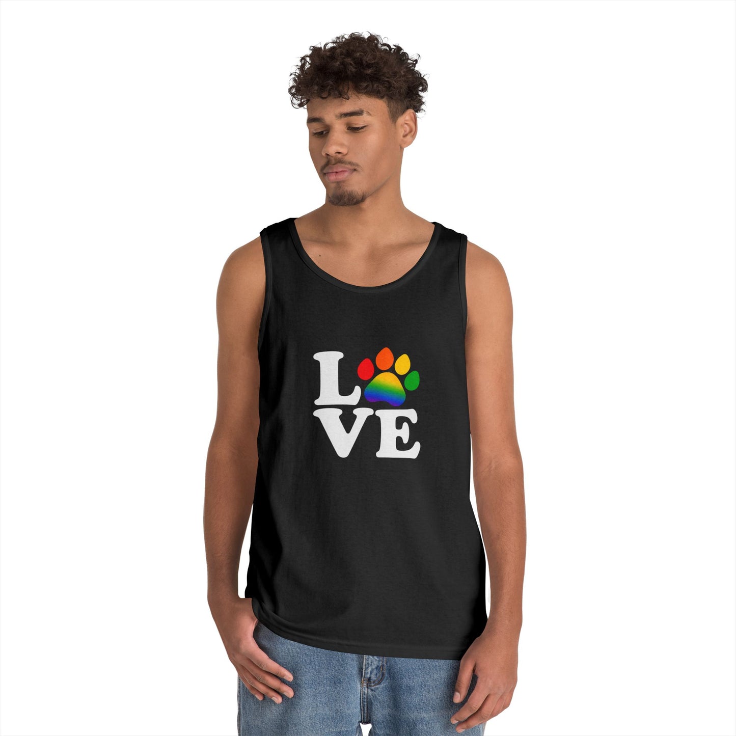 Pride Love is Love Unisex Heavy Cotton Tank Top (6 colors)