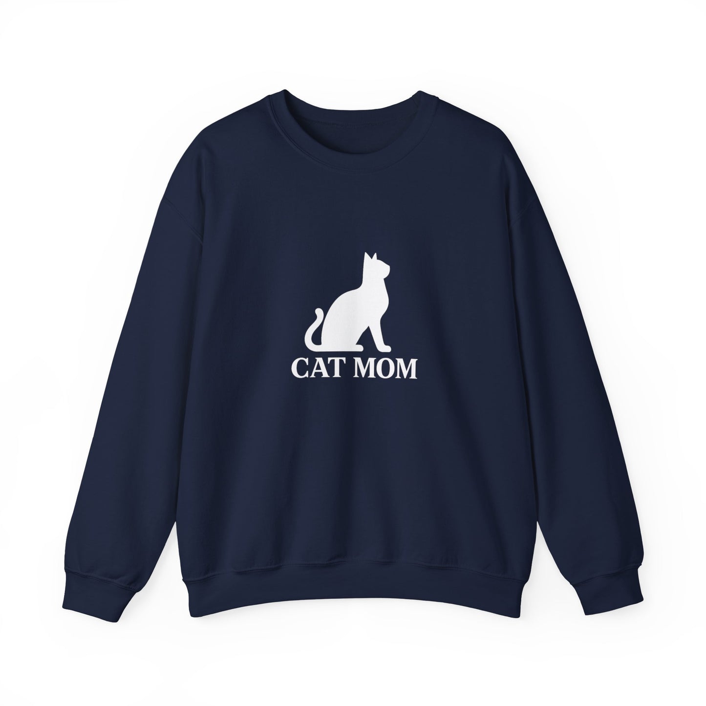 Cat Mom With Cat Sweatshirt Sizes Small - 3XL (3 colors)