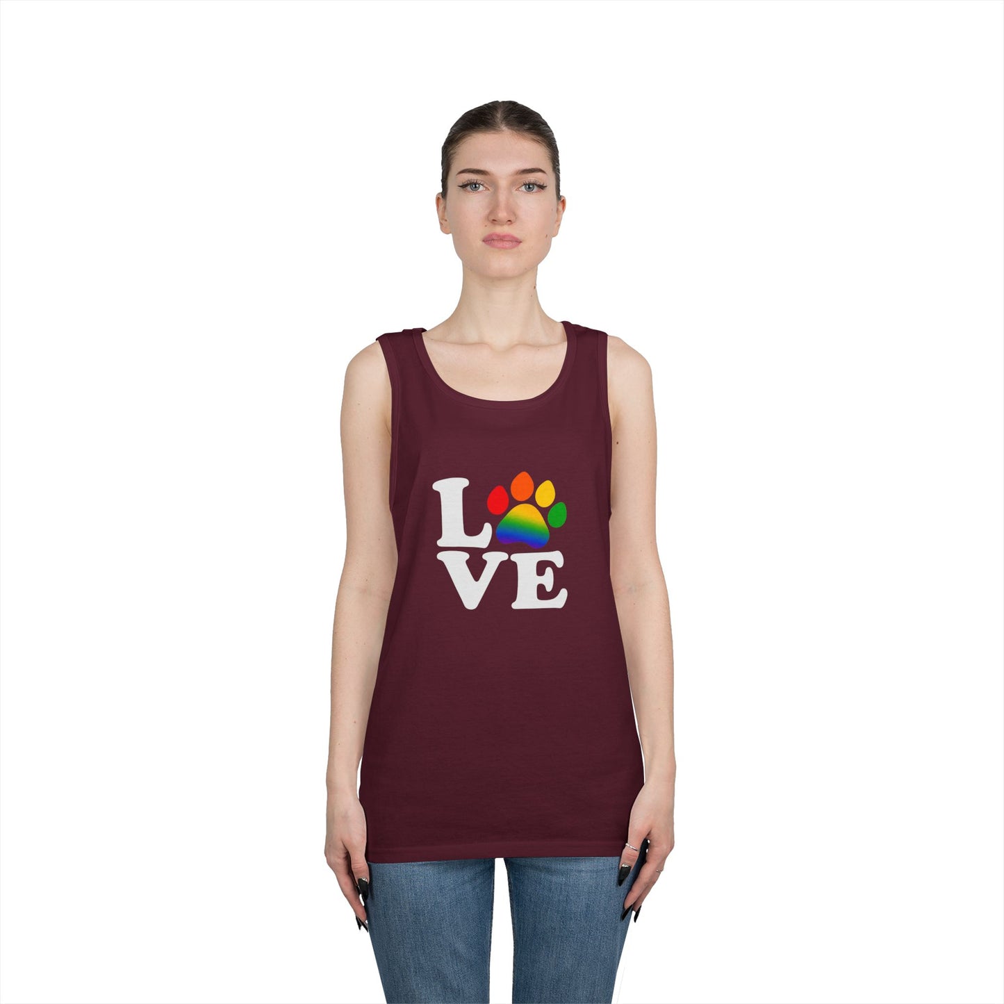 Pride Love is Love Unisex Heavy Cotton Tank Top (6 colors)