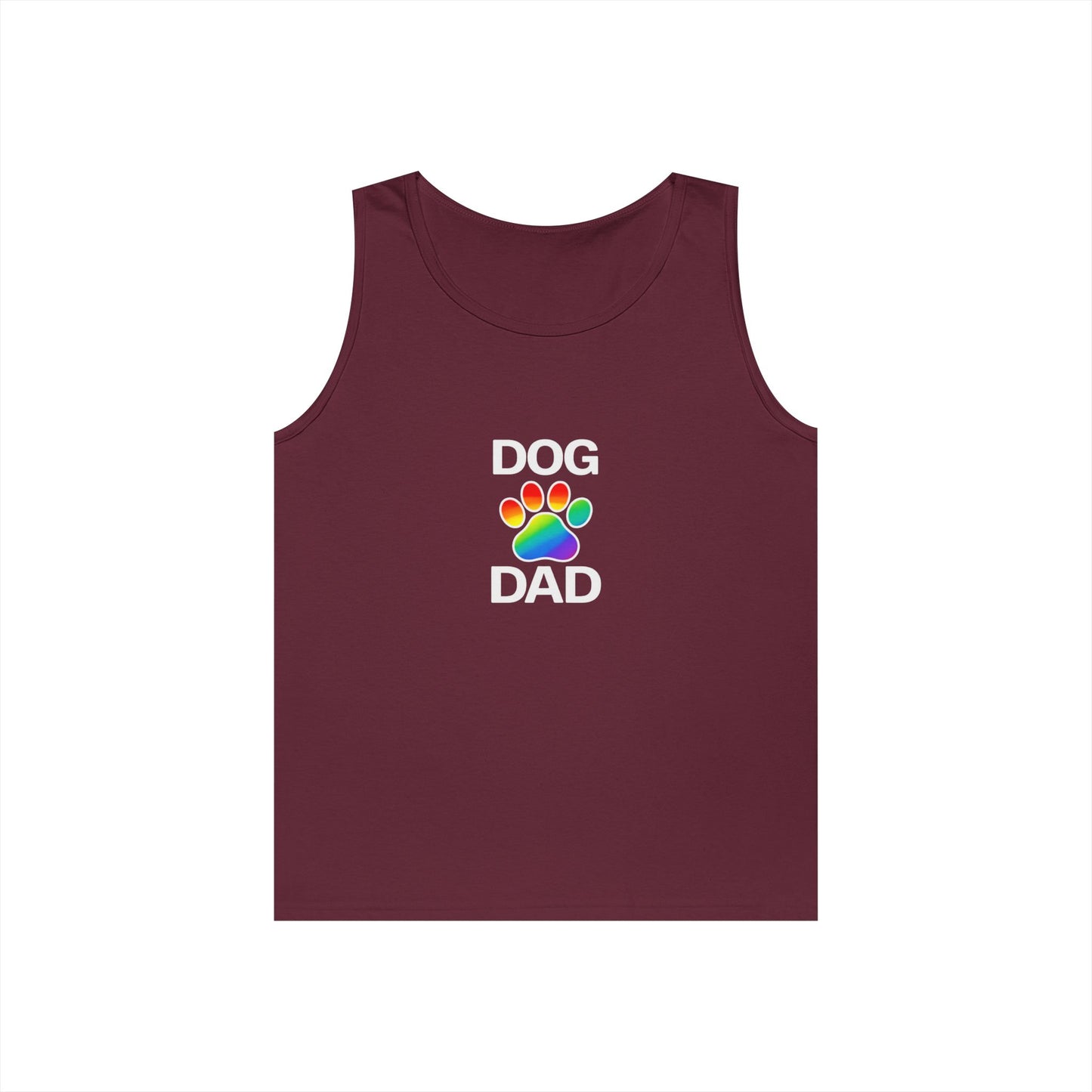 Pride Dog Dad Unisex Heavy Cotton Tank Top (9 Colors)