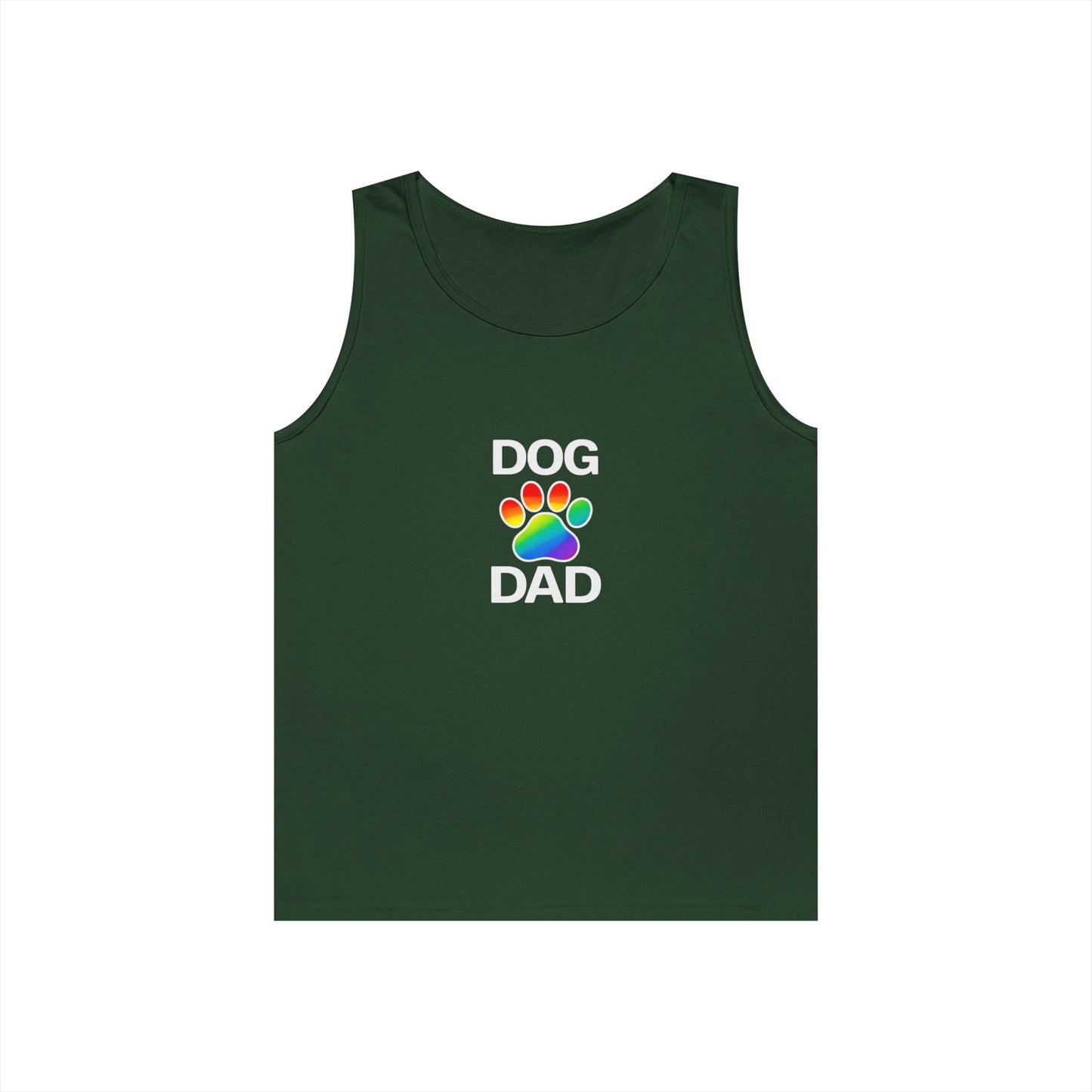 Pride Dog Dad Unisex Heavy Cotton Tank Top (9 Colors)