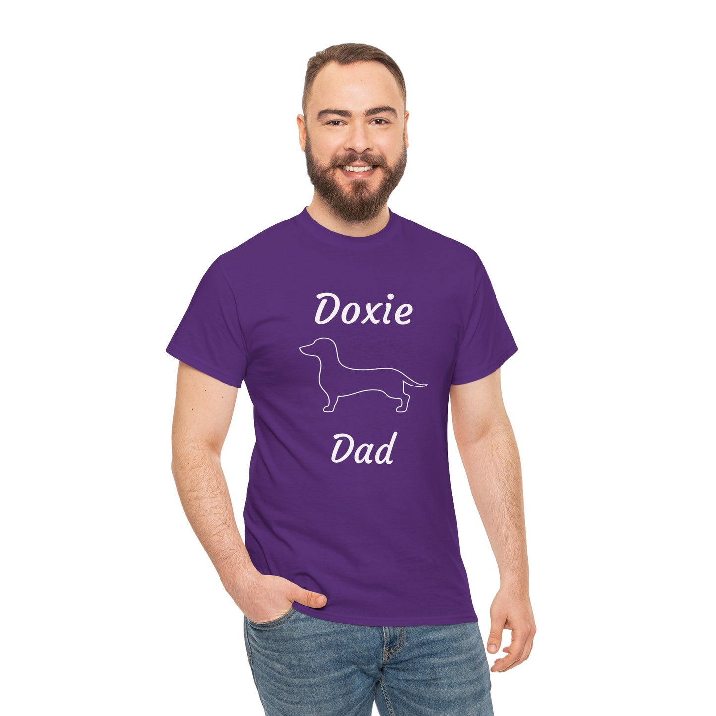 Doxie Dad Heavy Duty Unisex Tee Sizes Small - 5XL (11 colors)