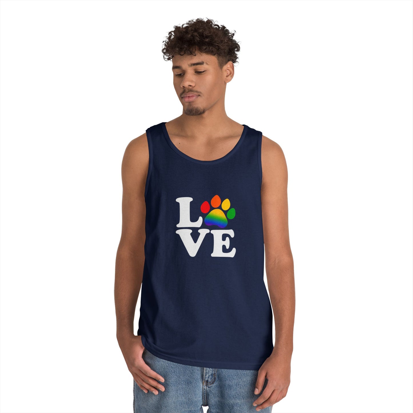 Pride Love is Love Unisex Heavy Cotton Tank Top (6 colors)