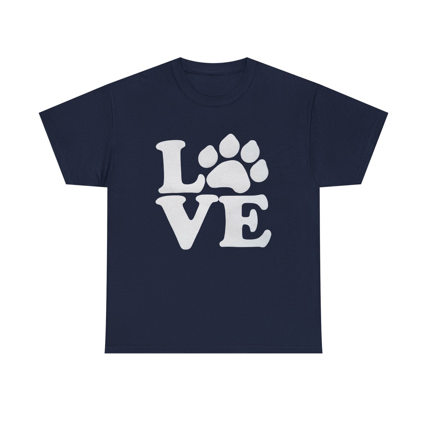 Love Paw Heavy Duty Unisex Tee Sizes Small - 5XL (11 colors)