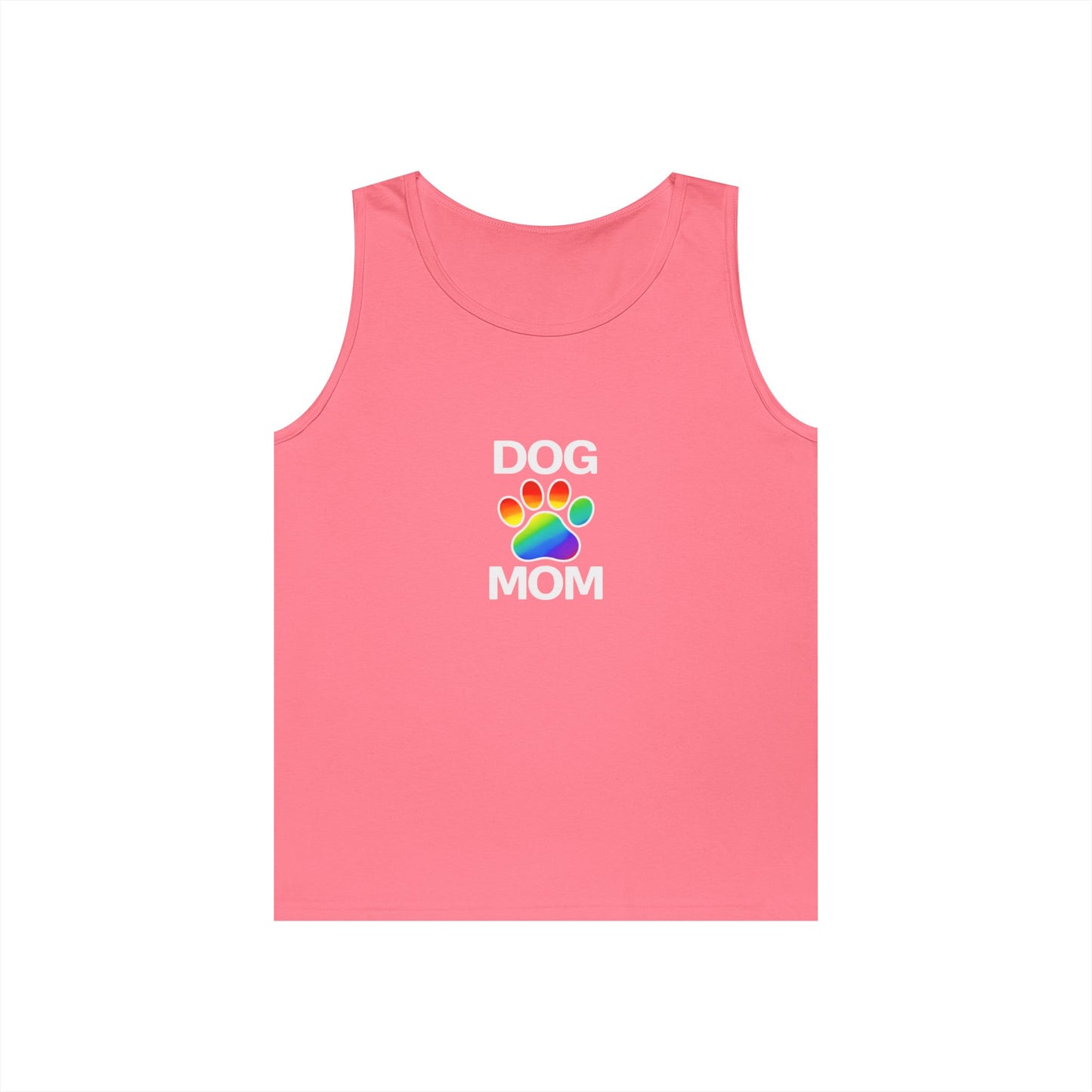 Pride Dog Mom Unisex Heavy Cotton Tank Top (9 Colors)