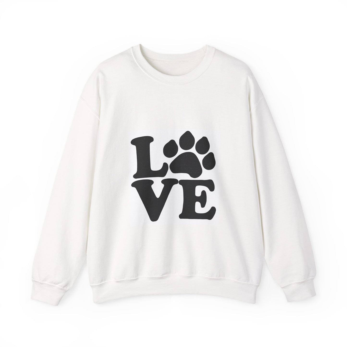 Love Paw Print Sweatshirt Sizes Small - 4XL (8 colors)
