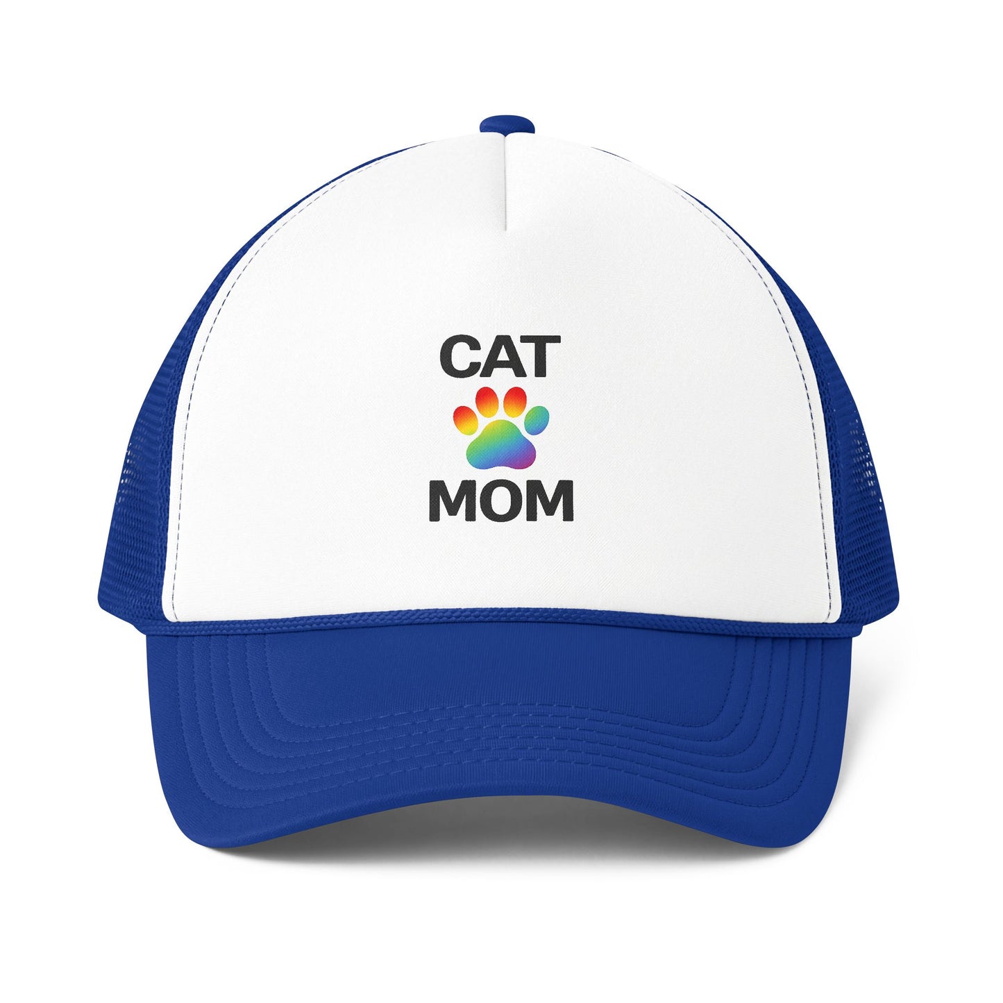 Pride Cat Mom Foam Mesh-Back Trucker Cap (6 colors)