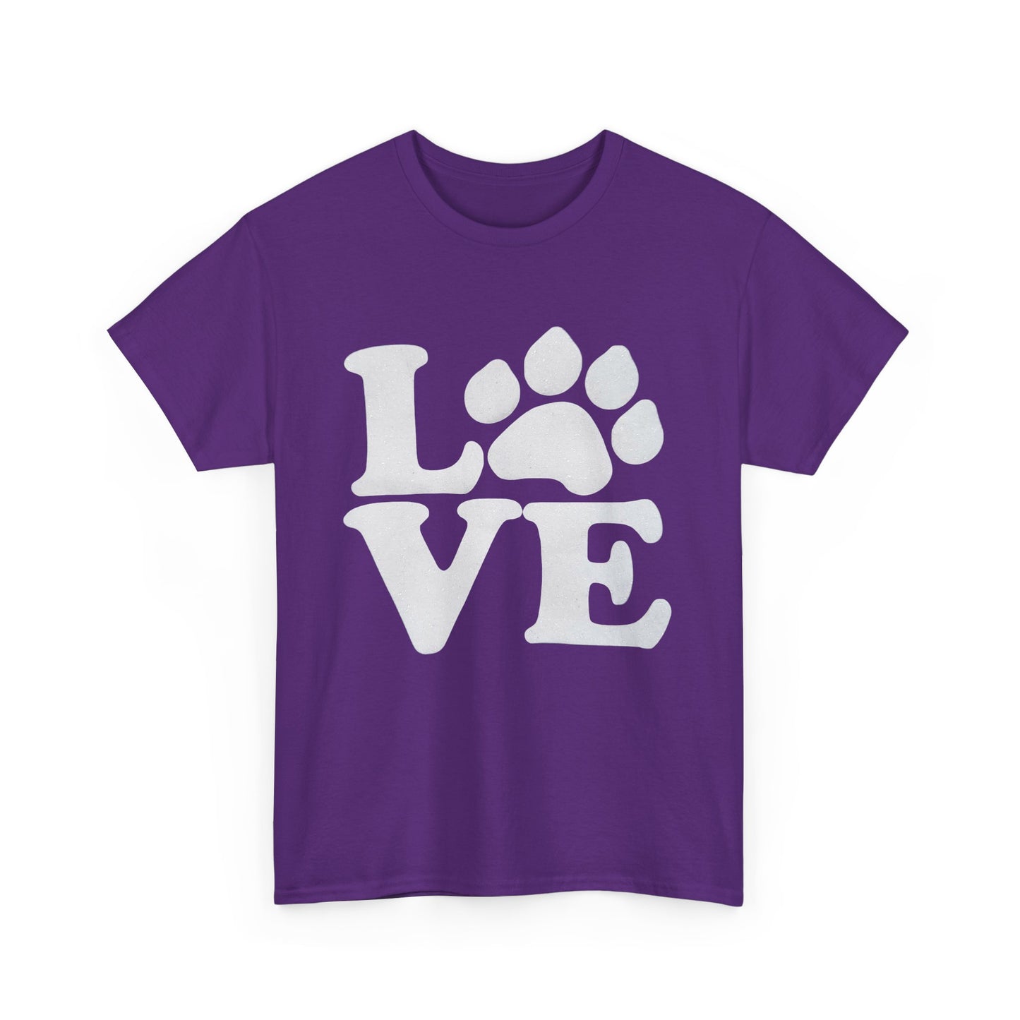 Love Paw Heavy Duty Unisex Tee Sizes Small - 5XL (11 colors)
