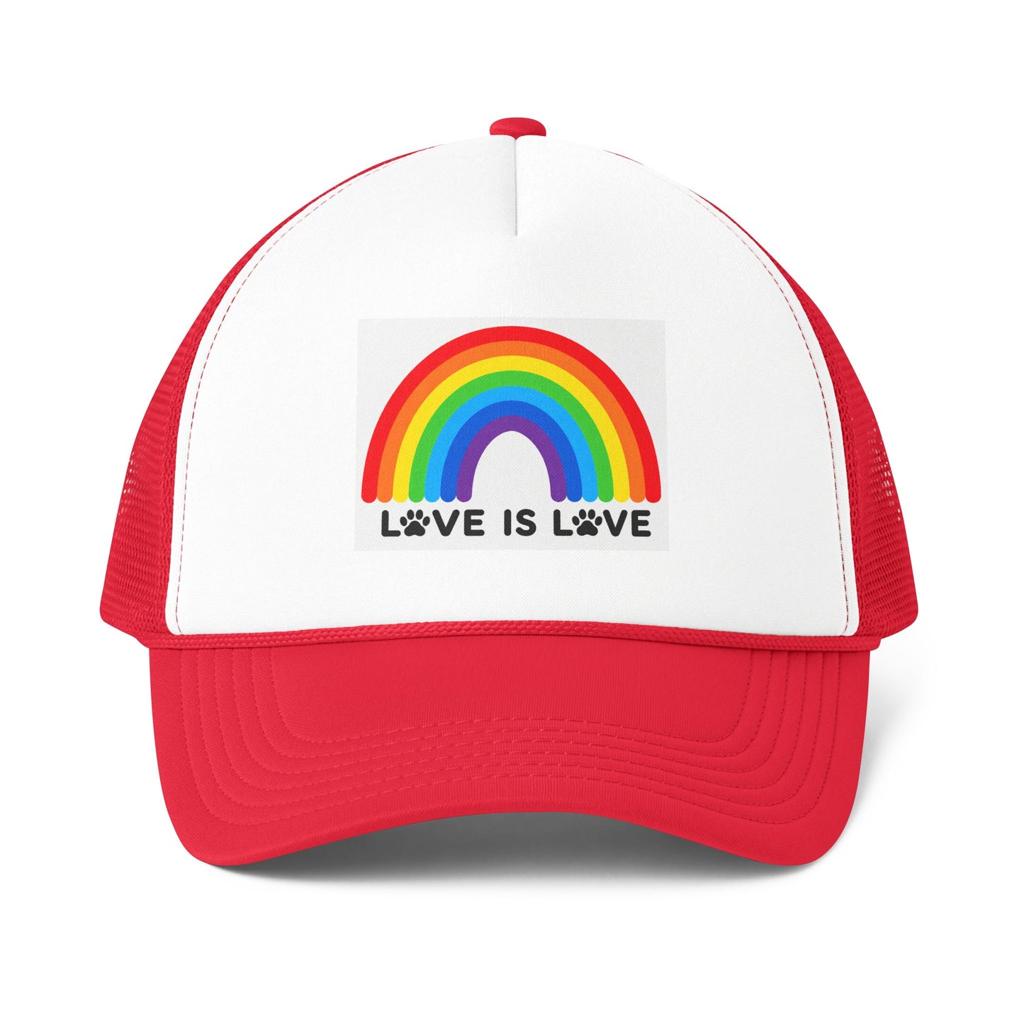 Love Is Love Foam Mesh-Back Trucker Cap (6 colors)