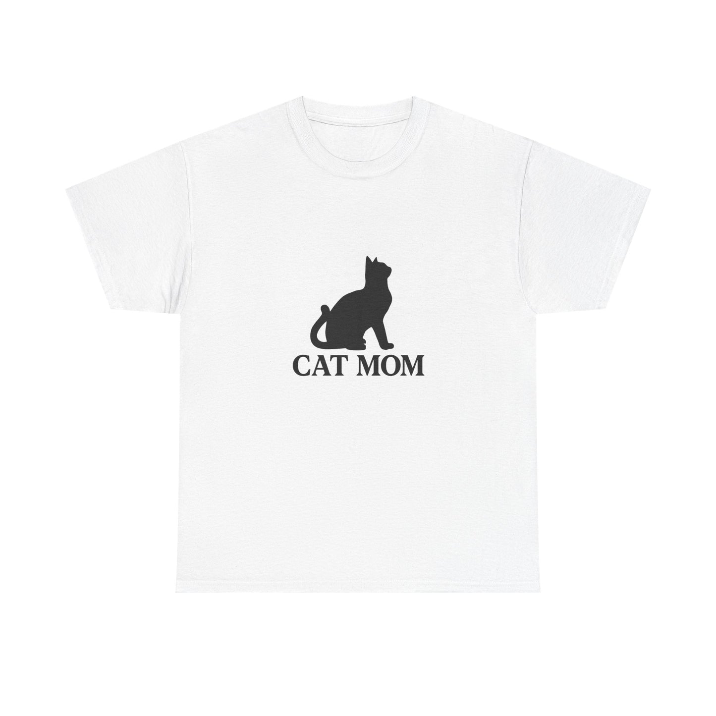 Cat Mom With Cat Heavy Duty Unisex Tee Sizes Small - 5XL (3 colors)