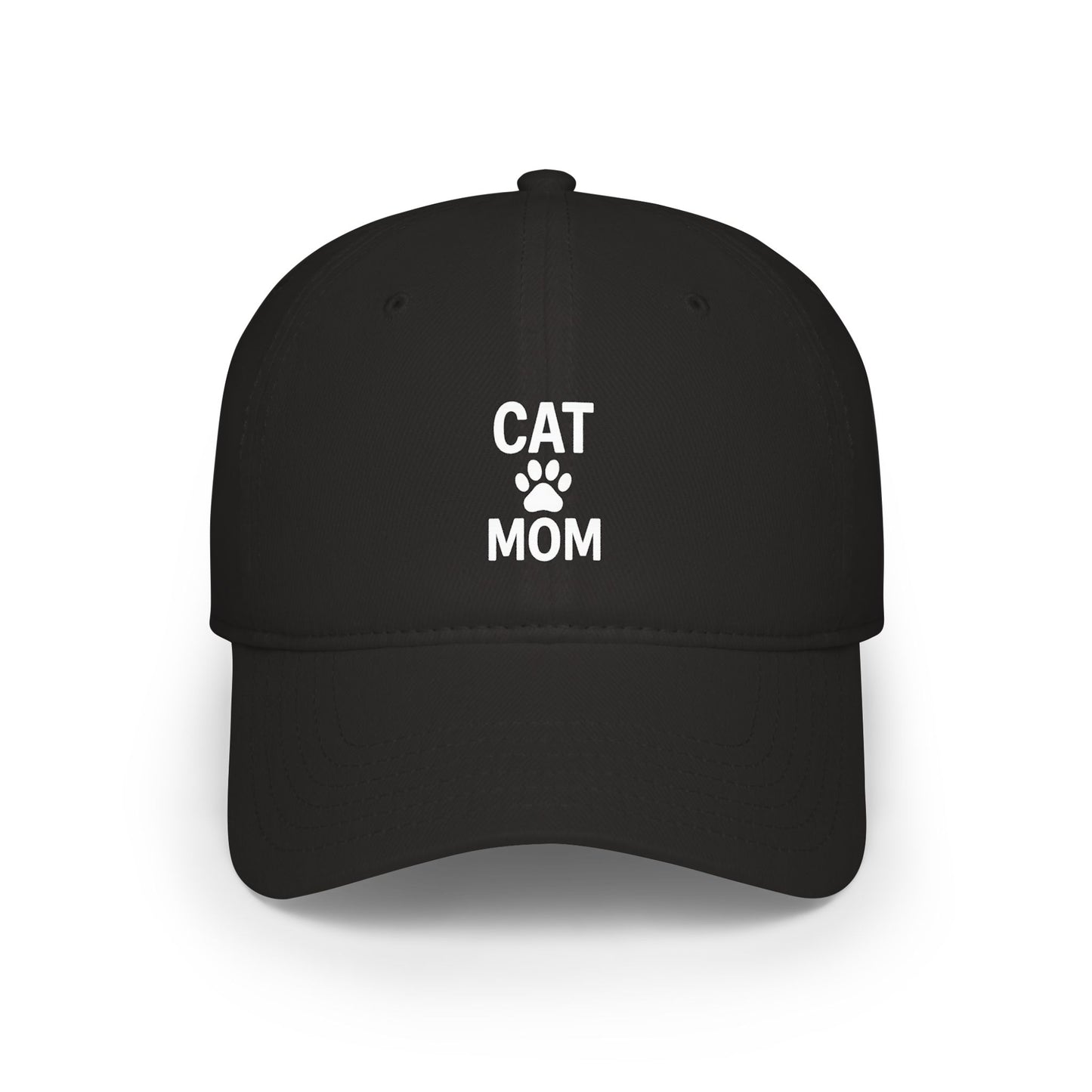 Cat Mom Low Profile Baseball Cap (5 Colors)