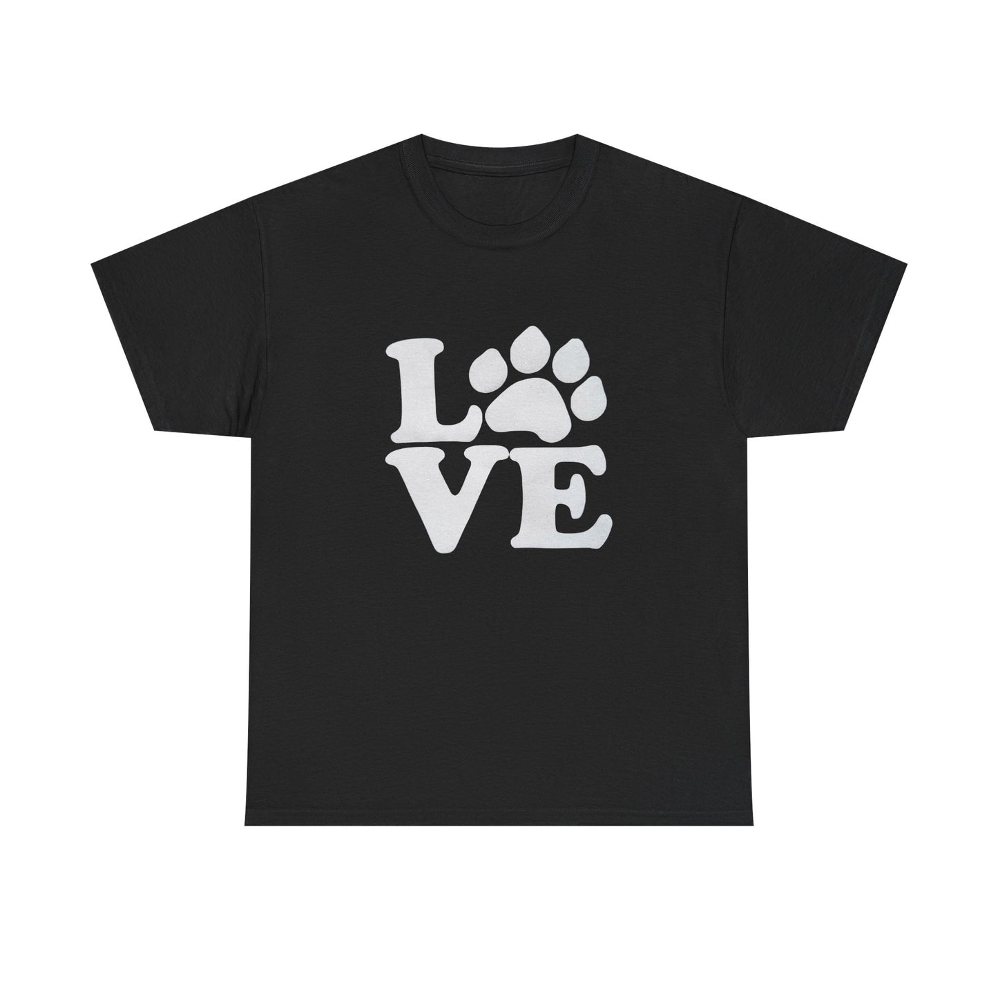 Love Paw Heavy Duty Unisex Tee Sizes Small - 5XL (11 colors)