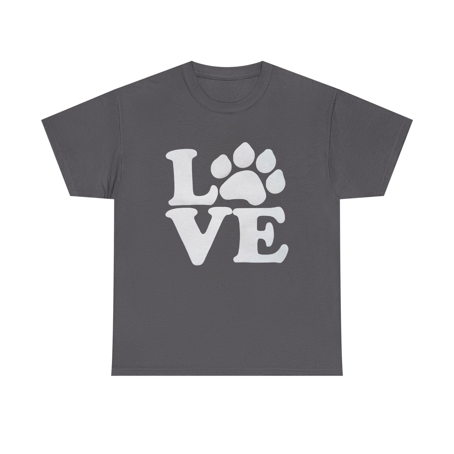 Love Paw Heavy Duty Unisex Tee Sizes Small - 5XL (11 colors)