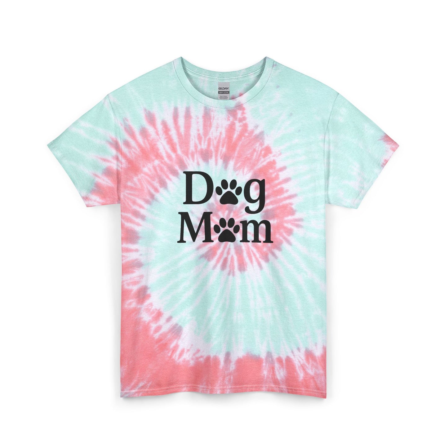 Dog Mom Spiral Tie Dye Tee Unisex Cotton T-Shirt Sizes Small - 2 XL (4 colors)