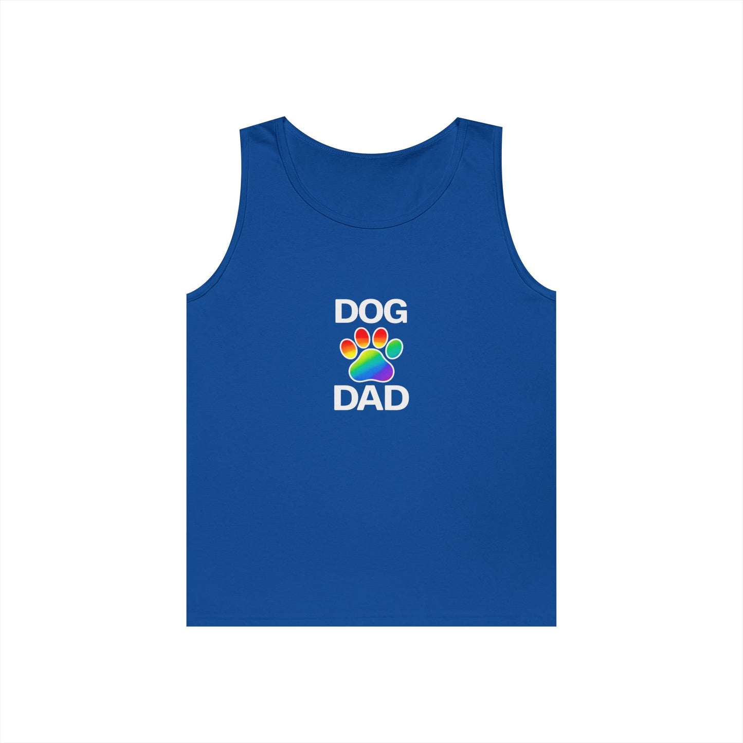 Pride Dog Dad Unisex Heavy Cotton Tank Top (9 Colors)