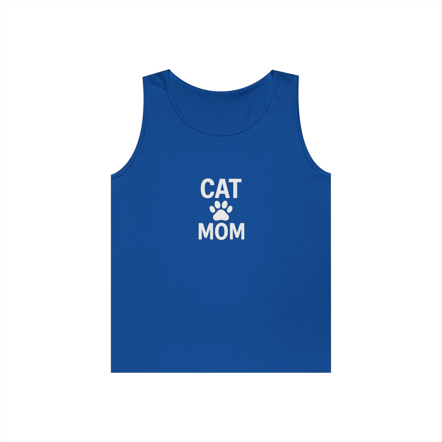 Cat Mom Unisex Heavy Cotton Tank Top (9 colors)