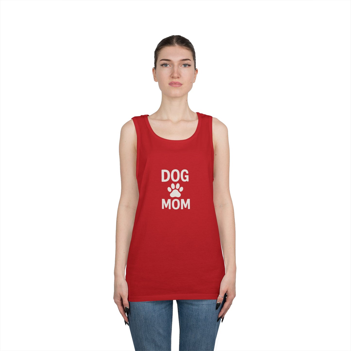 Dog Mom Unisex Heavy Cotton Tank Top