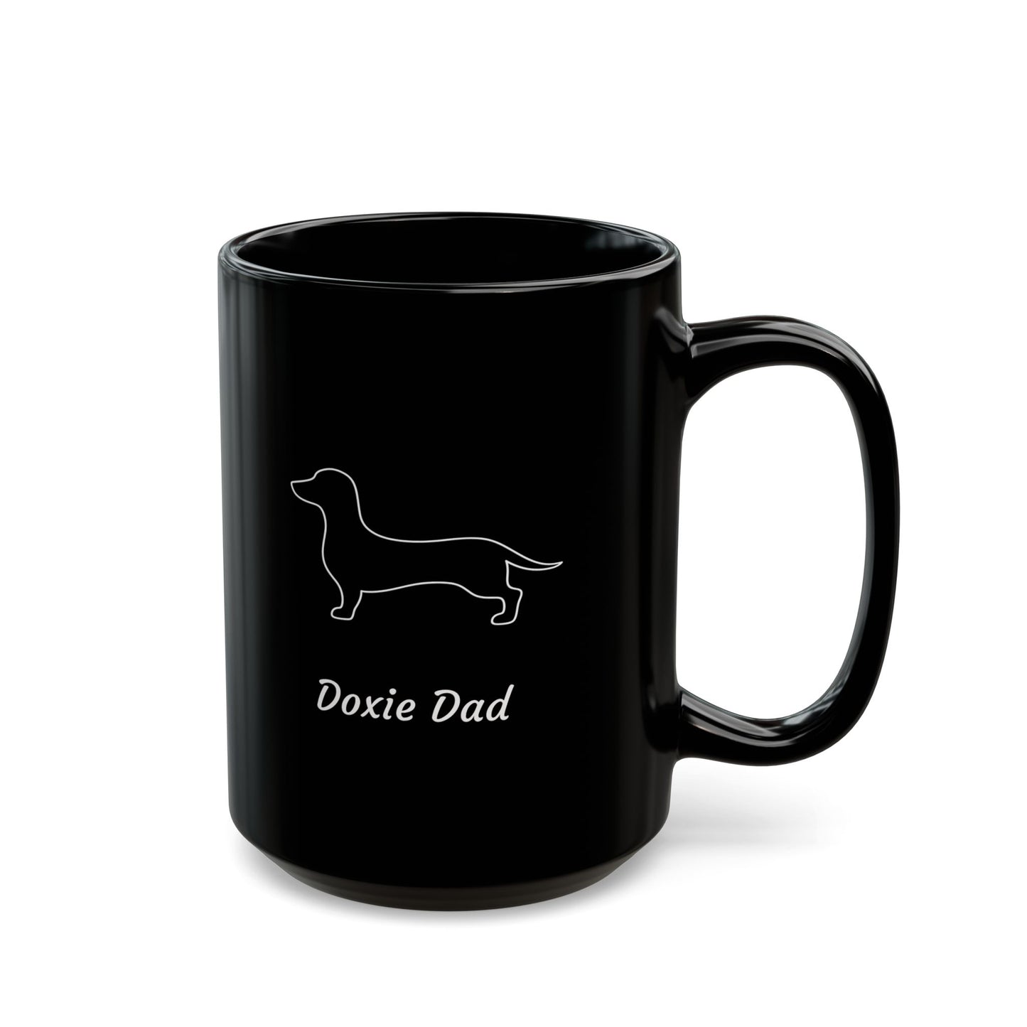 Doxie Mom Black Mug