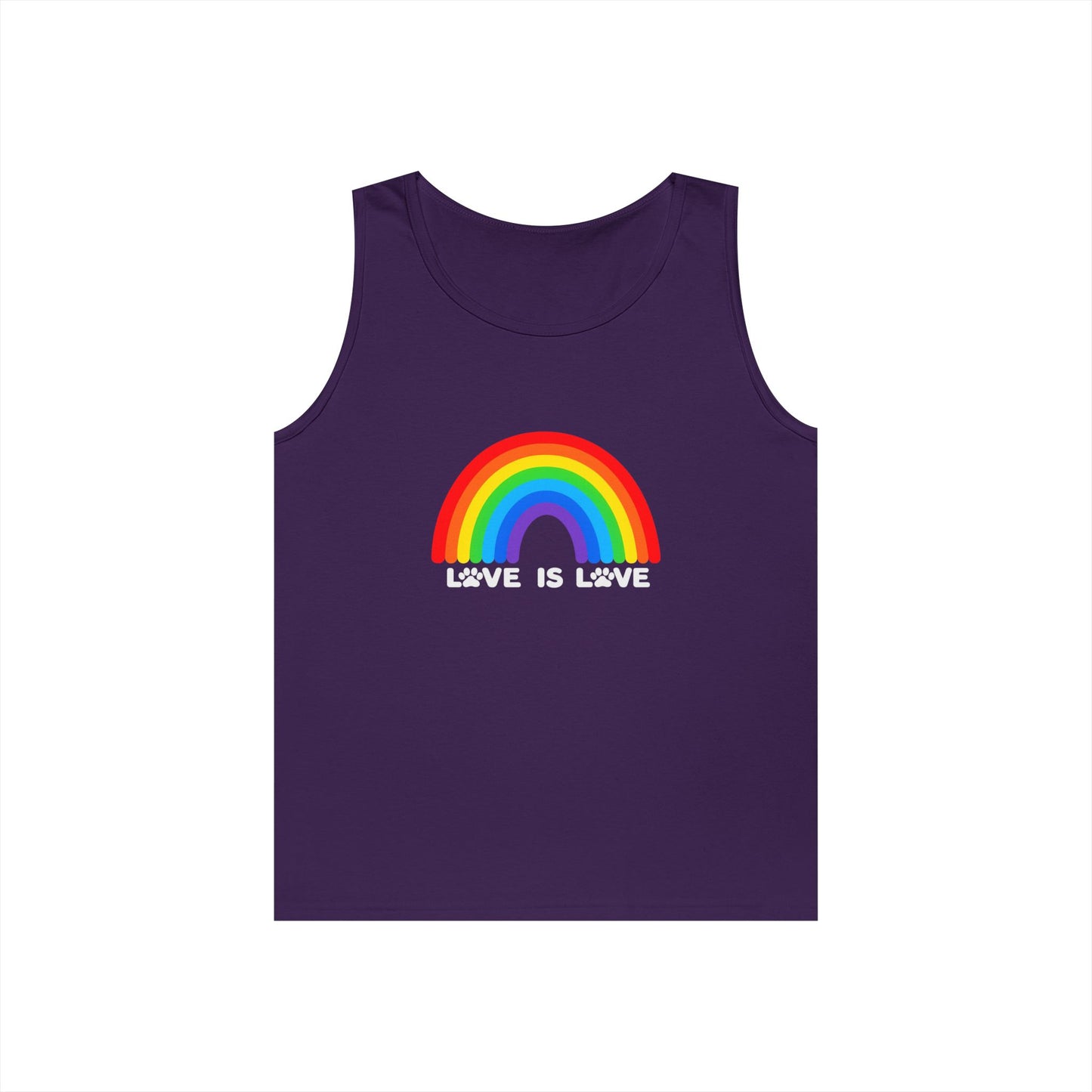 Pride Love Is Love Unisex Heavy Cotton Tank Top