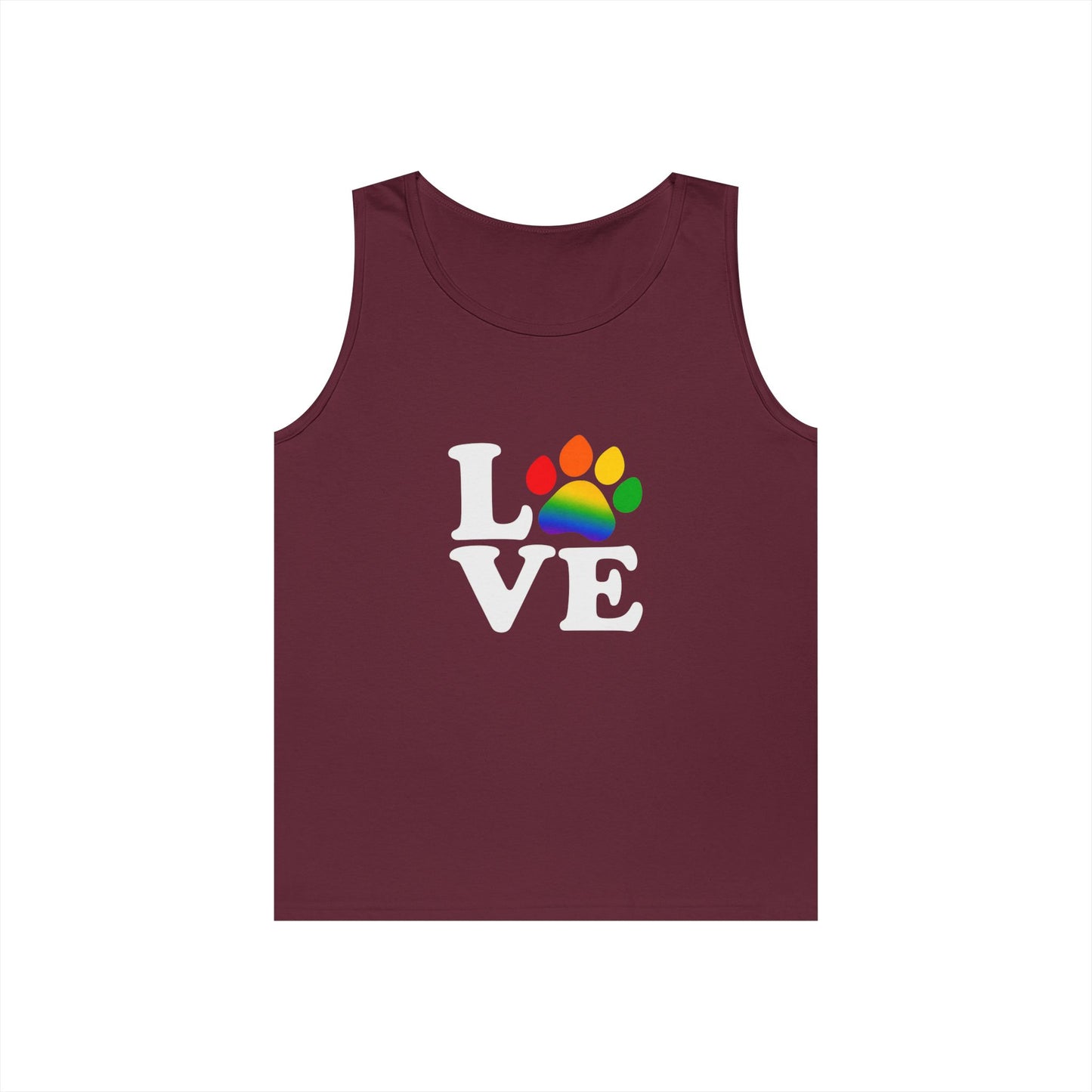 Pride Love is Love Unisex Heavy Cotton Tank Top (6 colors)