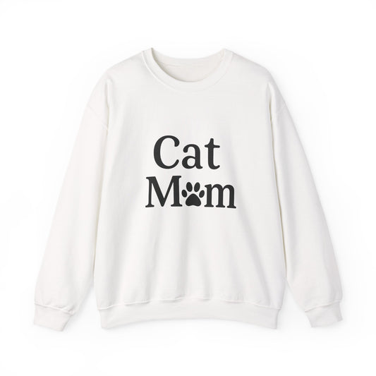 Cat Mom Sweatshirt Sizes Small - 3XL (3 colors)