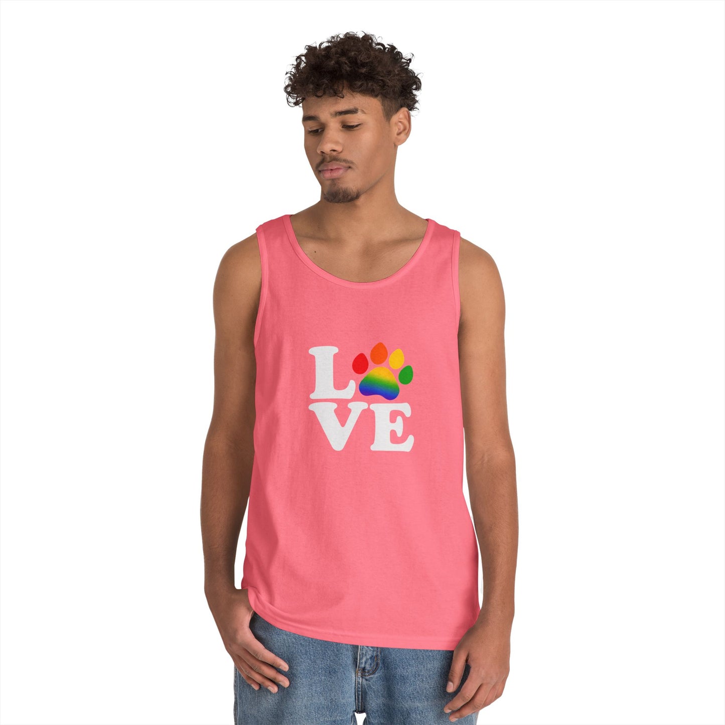 Pride Love is Love Unisex Heavy Cotton Tank Top (6 colors)