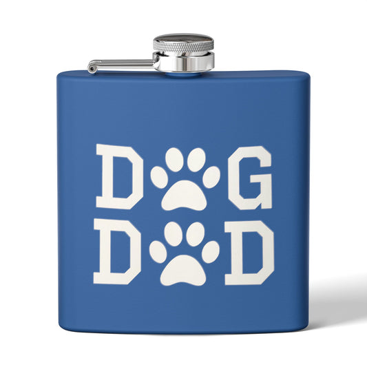 Dog Dad Stainless Steel Colored Flask