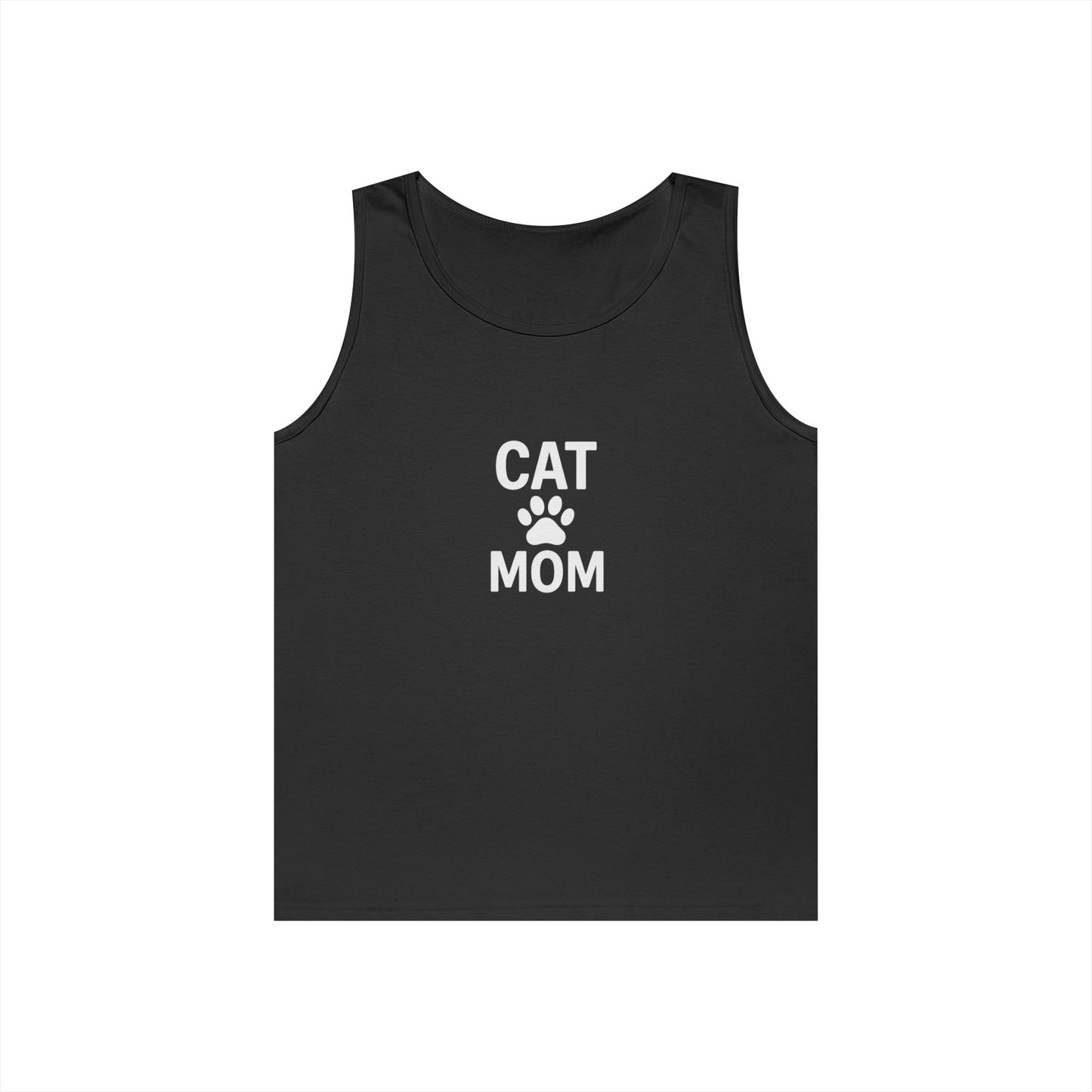 Cat Mom Unisex Heavy Cotton Tank Top (9 colors)