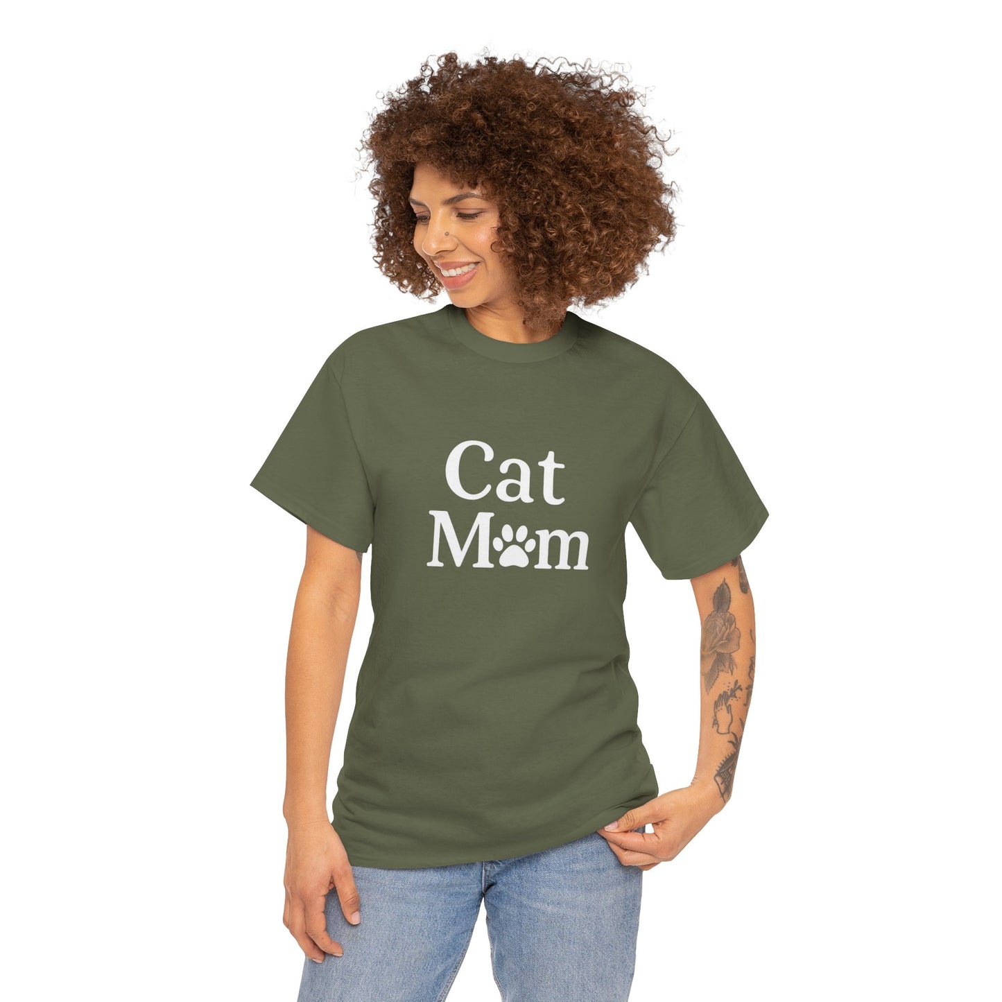Cat Mom Heavy Duty Unisex Tee Sizes Small - 5XL (11 colors)