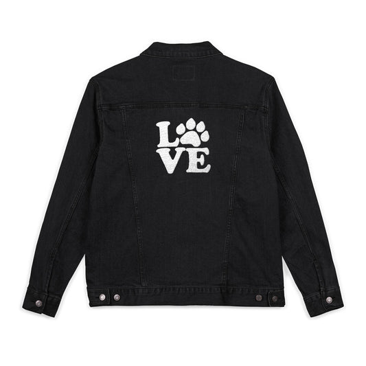 Embroidered Love Paw Denim Jacket Sizes Small - 2XL (2 colors)