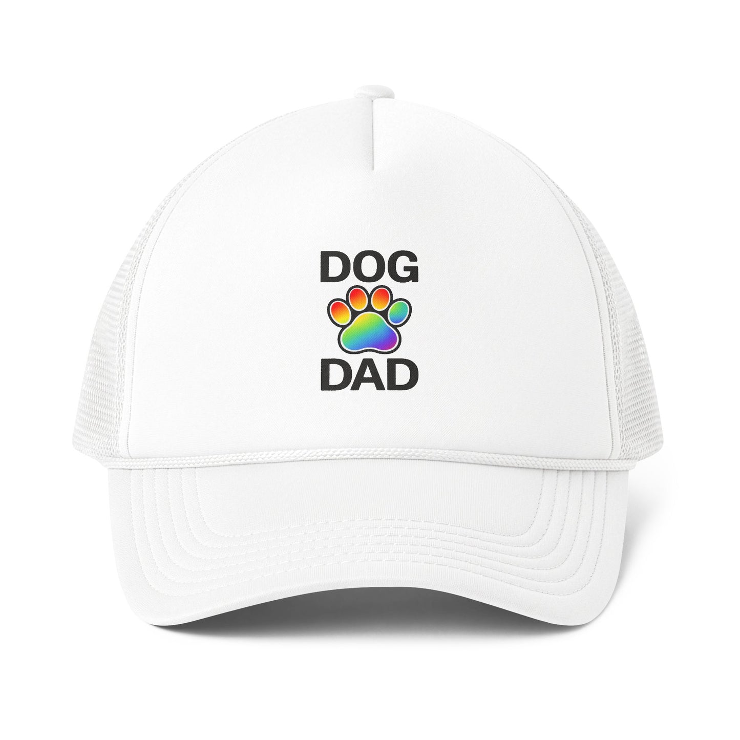 Pride Dog Dad Foam Mesh-Back Trucker Cap (6 colors)