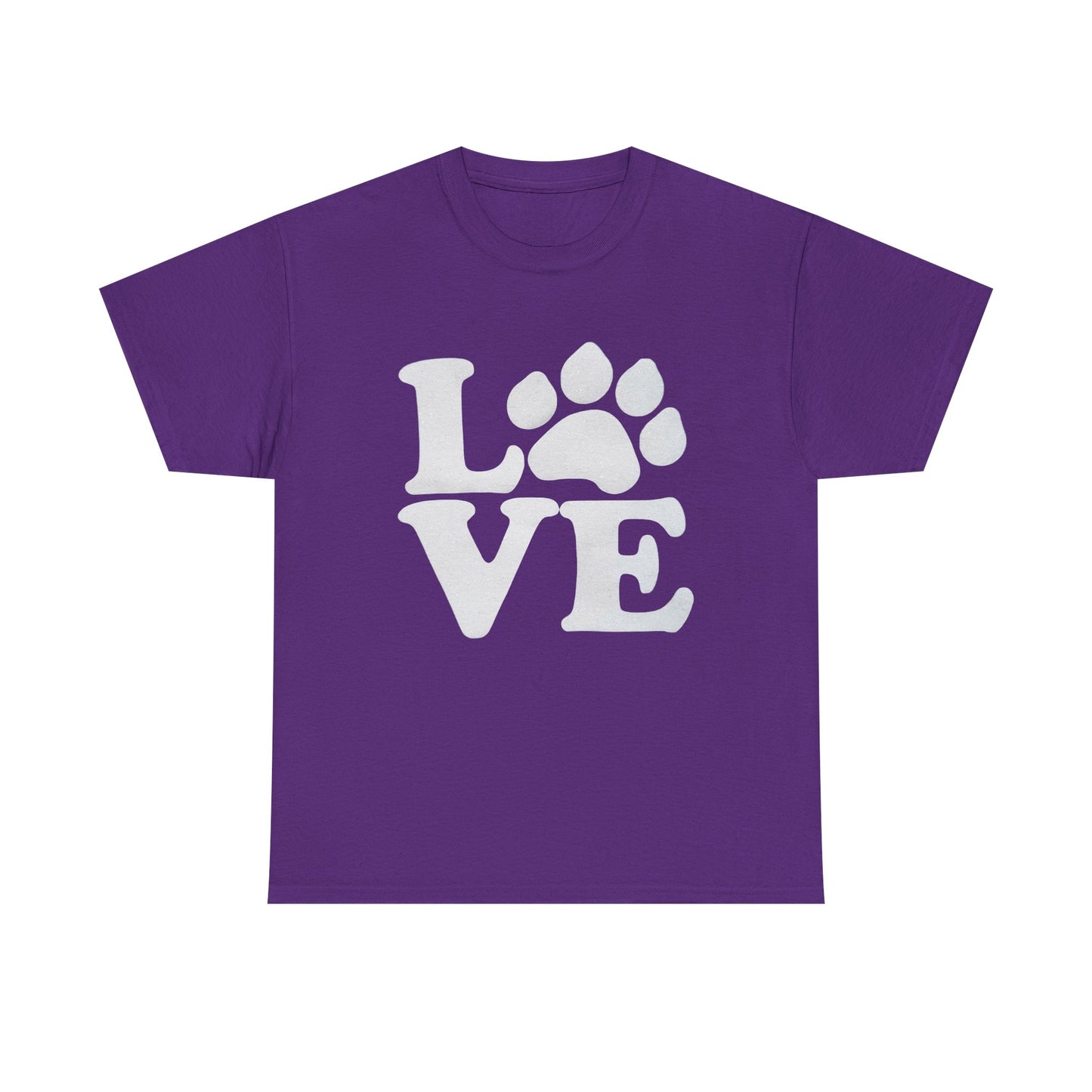 Love Paw Heavy Duty Unisex Tee Sizes Small - 5XL (11 colors)