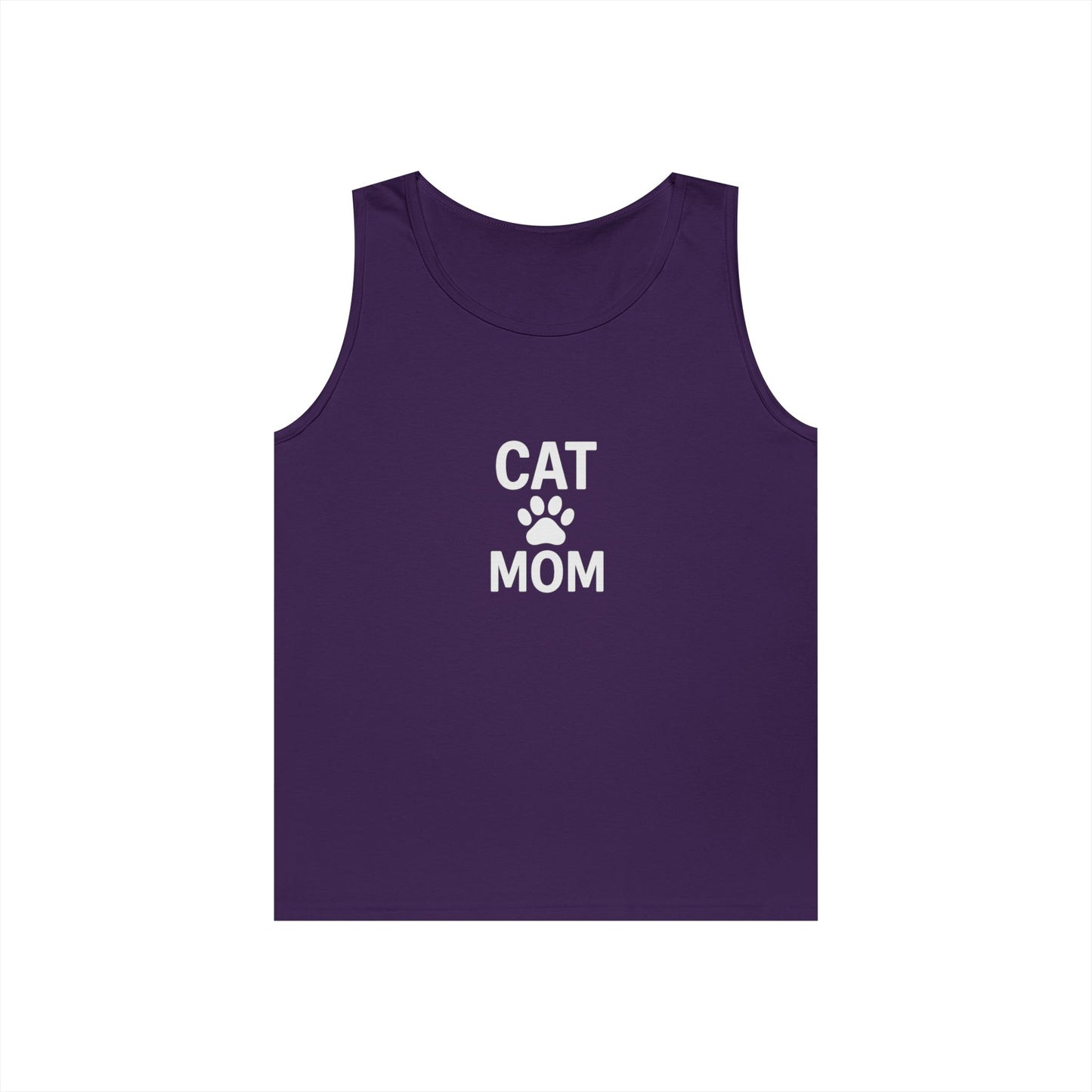 Cat Mom Unisex Heavy Cotton Tank Top (9 colors)