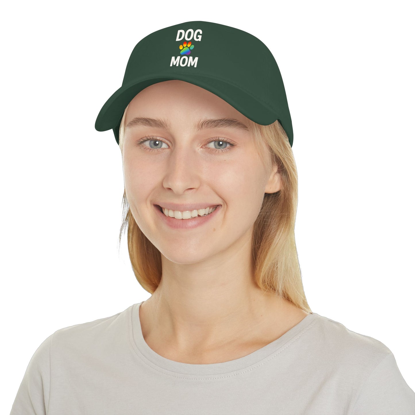 Pride Dog Mom Low Profile Baseball Cap (5 Colors)