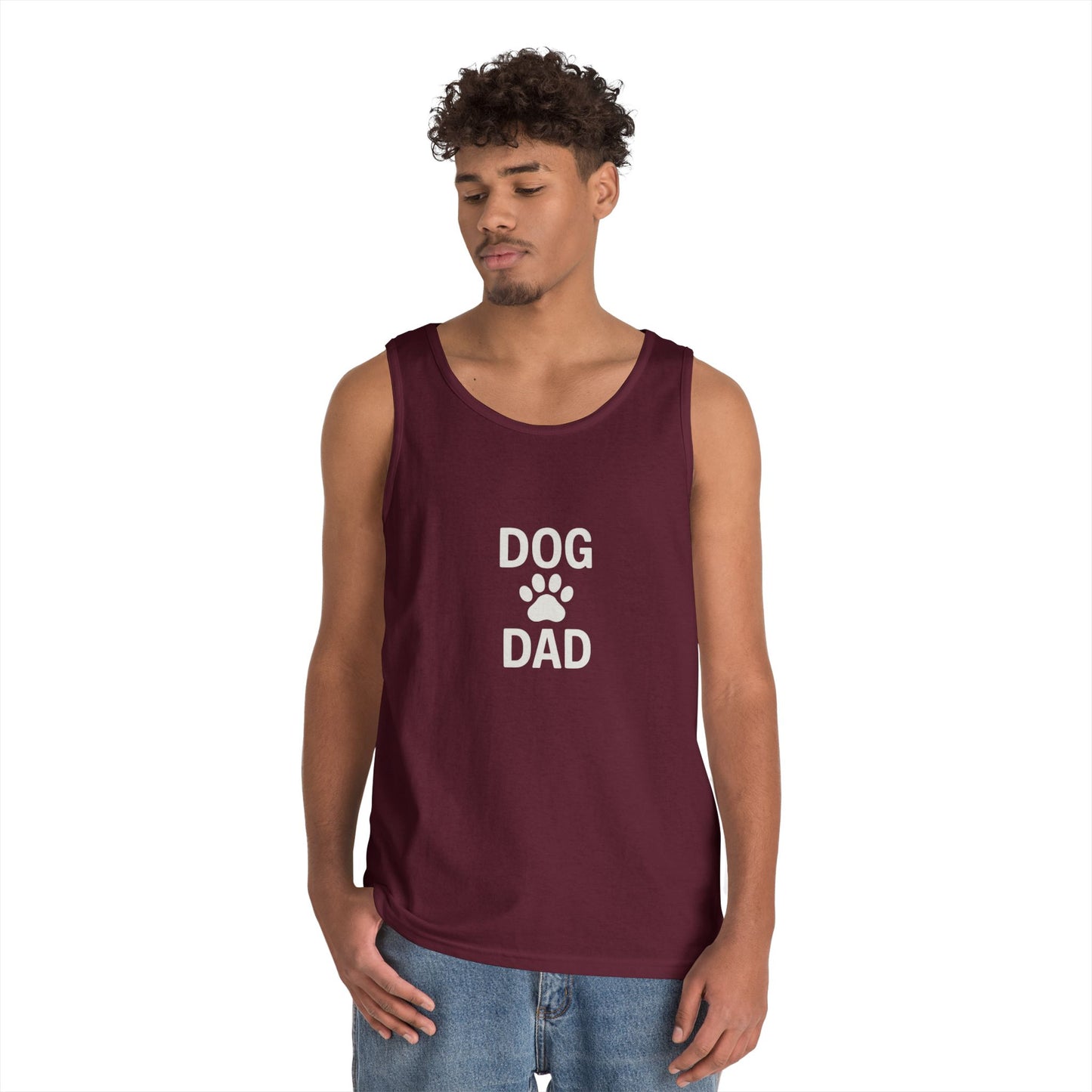 Dog Dad Unisex Heavy Cotton Tank Top