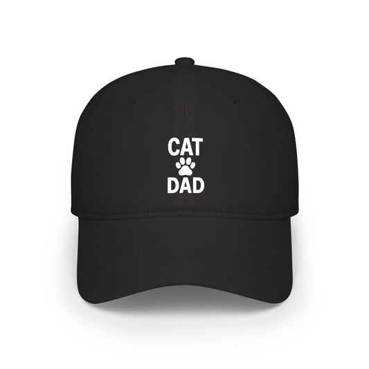 Cat Dad Low Profile Baseball Cap (5 Colors)