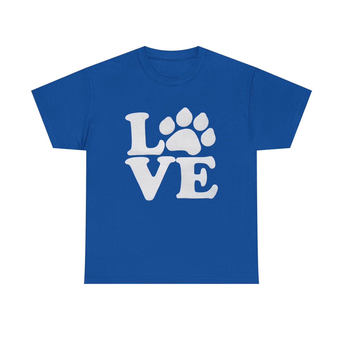 Love Paw Heavy Duty Unisex Tee Sizes Small - 5XL (11 colors)