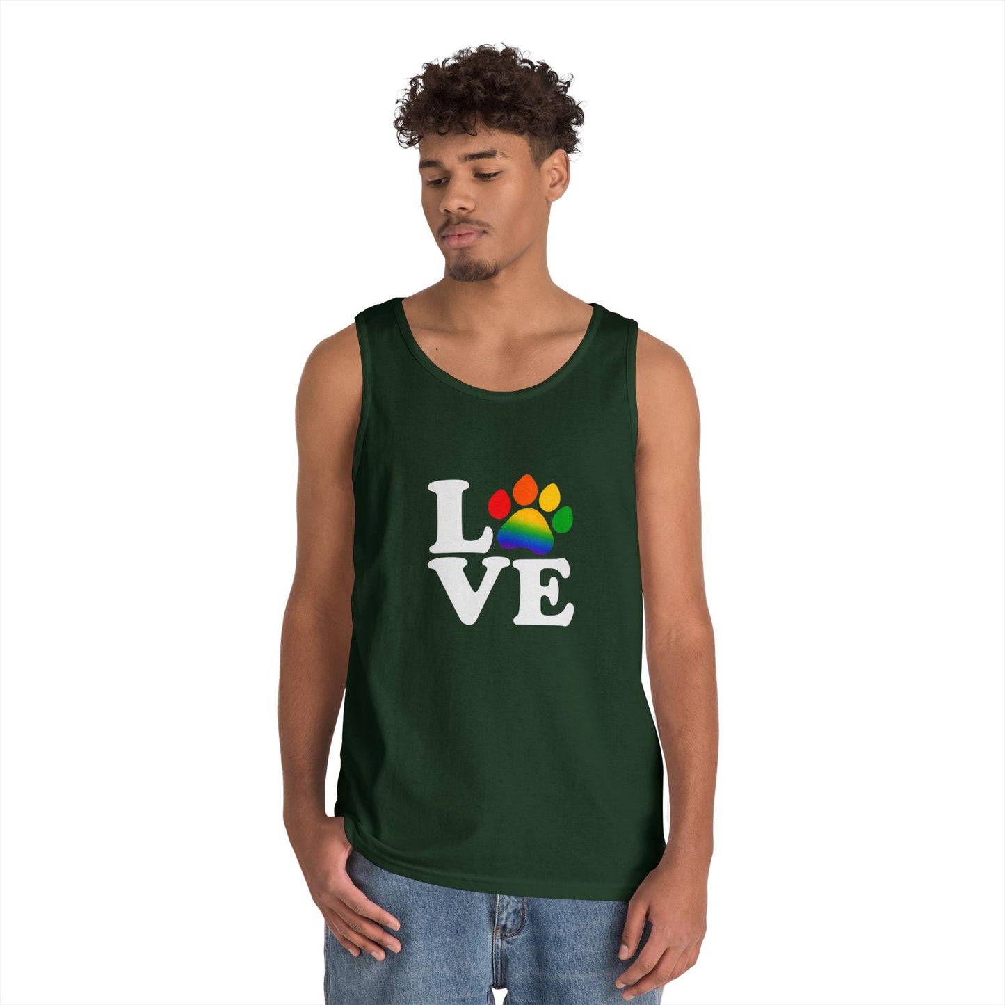Pride Love is Love Unisex Heavy Cotton Tank Top (6 colors)