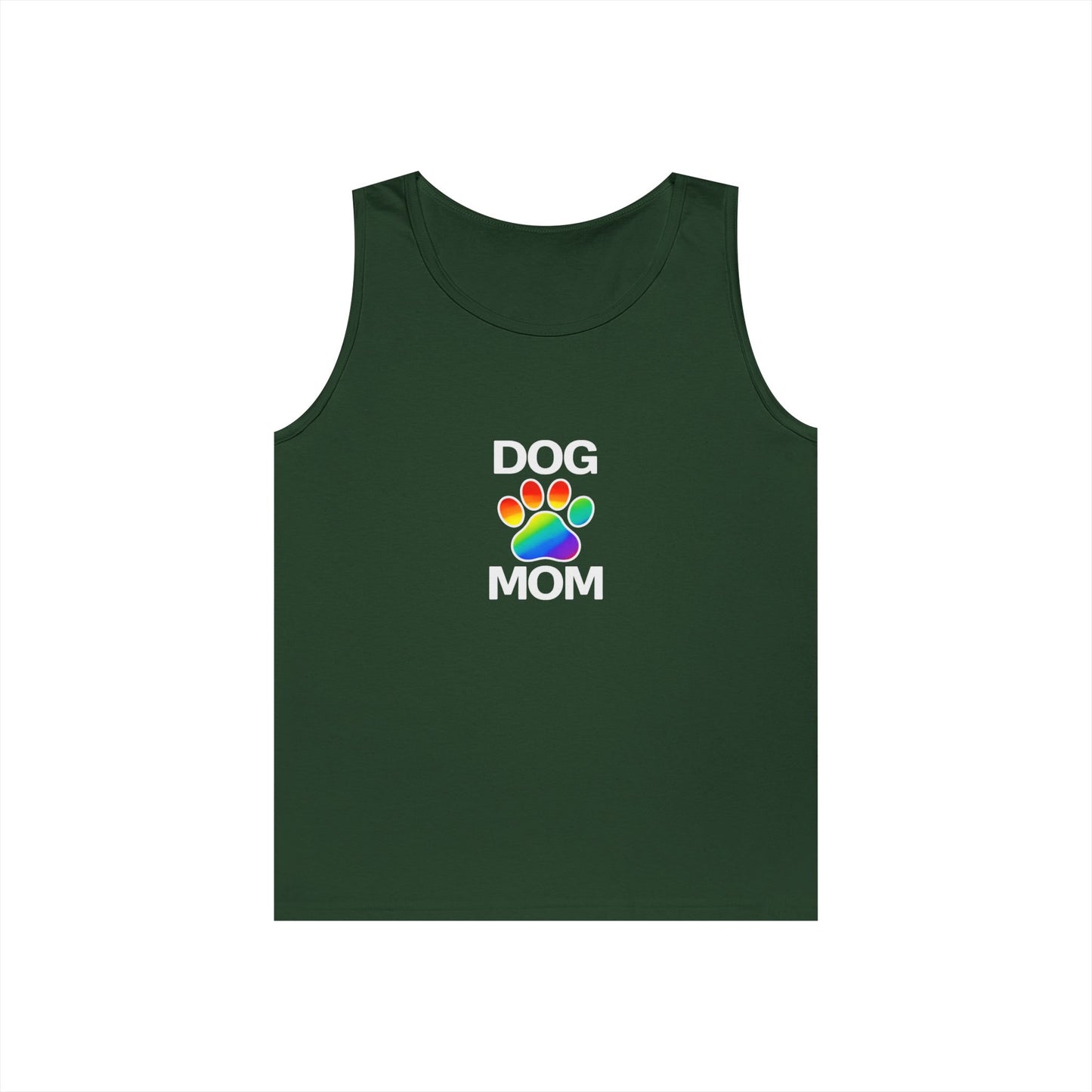 Pride Dog Mom Unisex Heavy Cotton Tank Top (9 Colors)