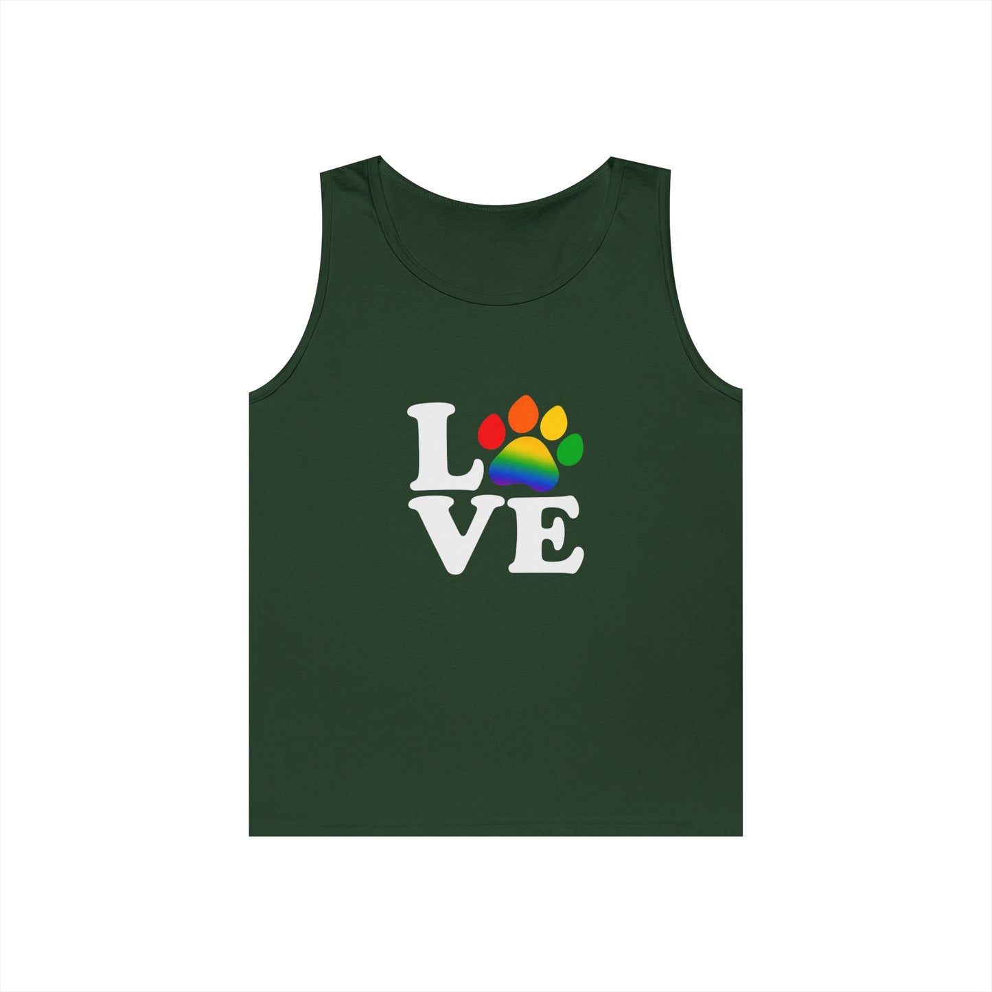 Pride Love is Love Unisex Heavy Cotton Tank Top (6 colors)