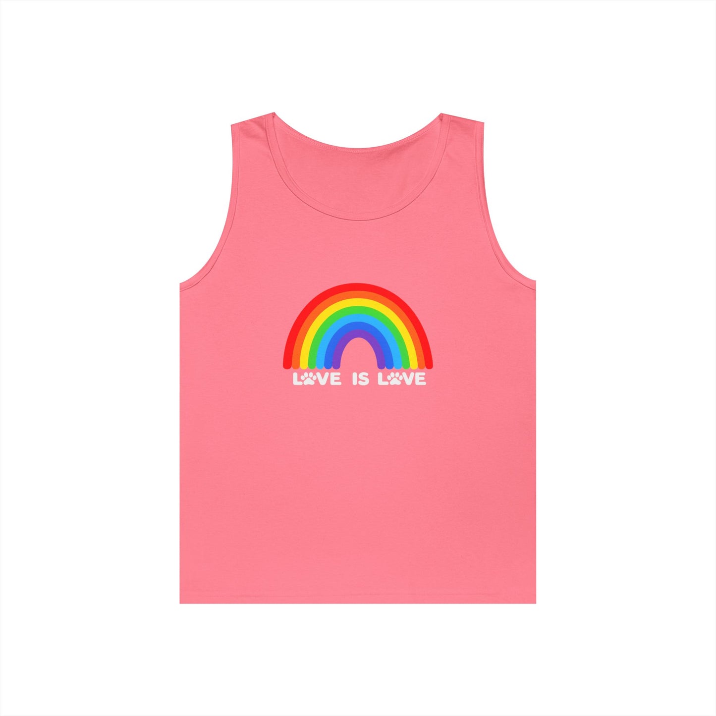Pride Love Is Love Unisex Heavy Cotton Tank Top