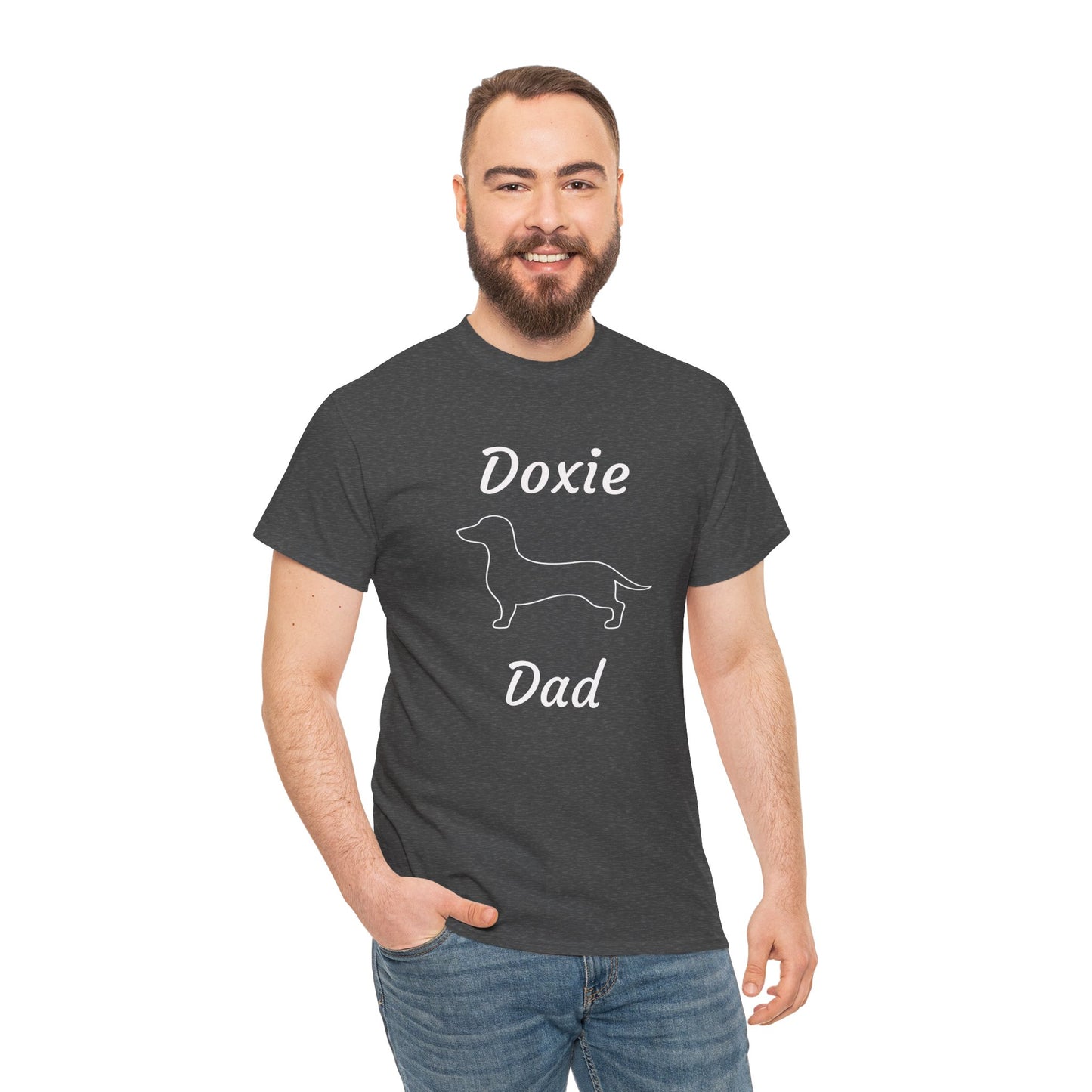 Doxie Dad Heavy Duty Unisex Tee Sizes Small - 5XL (11 colors)
